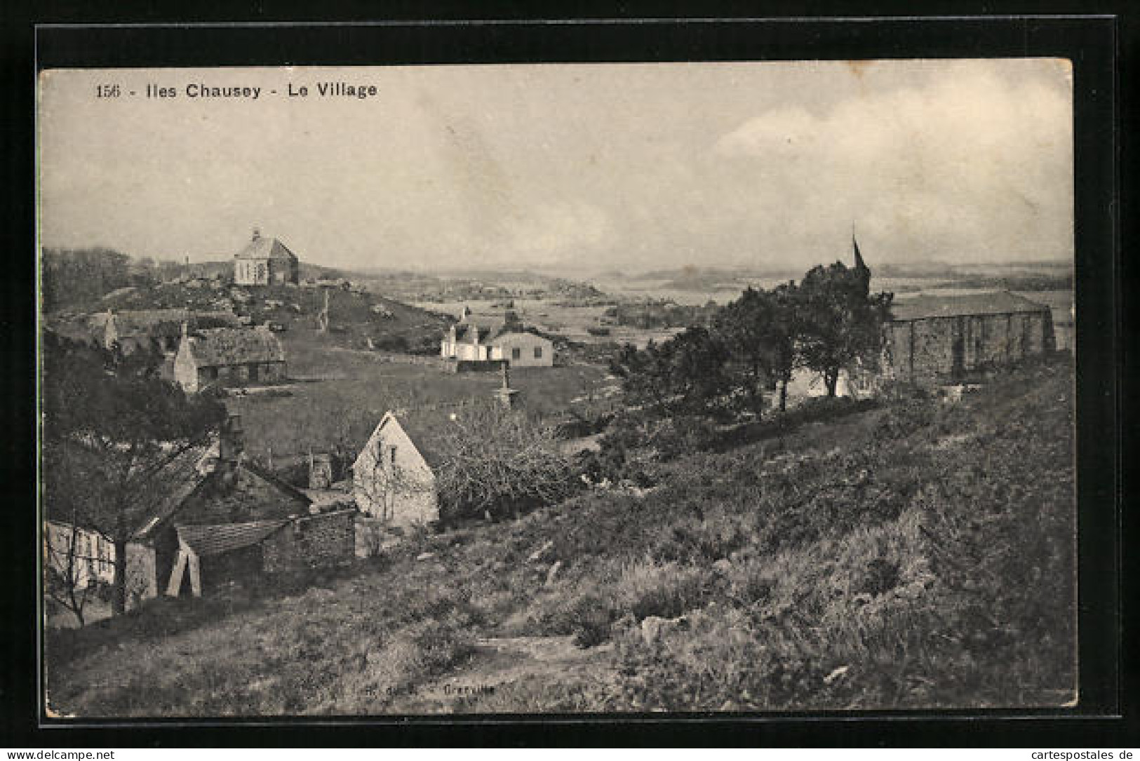 CPA Iles Chausey, Le Village  - Other & Unclassified
