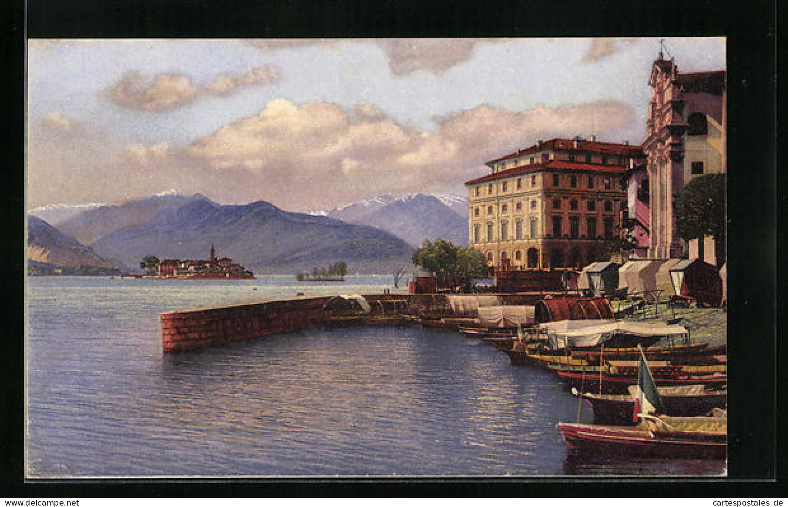 Cartolina Isola Bella /Lago Maggiore, Panorama  - Andere & Zonder Classificatie