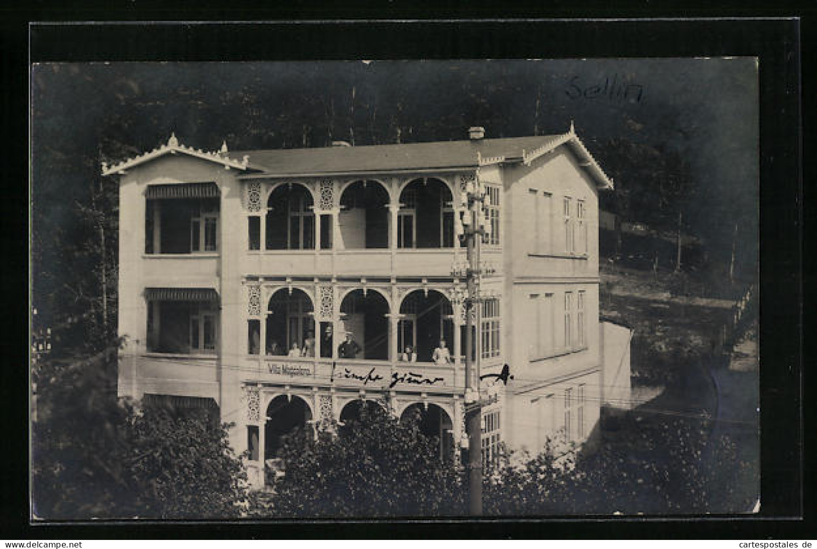 Foto-AK Sellin, Hotel-Pension Villa Magdalena 1913  - Sellin