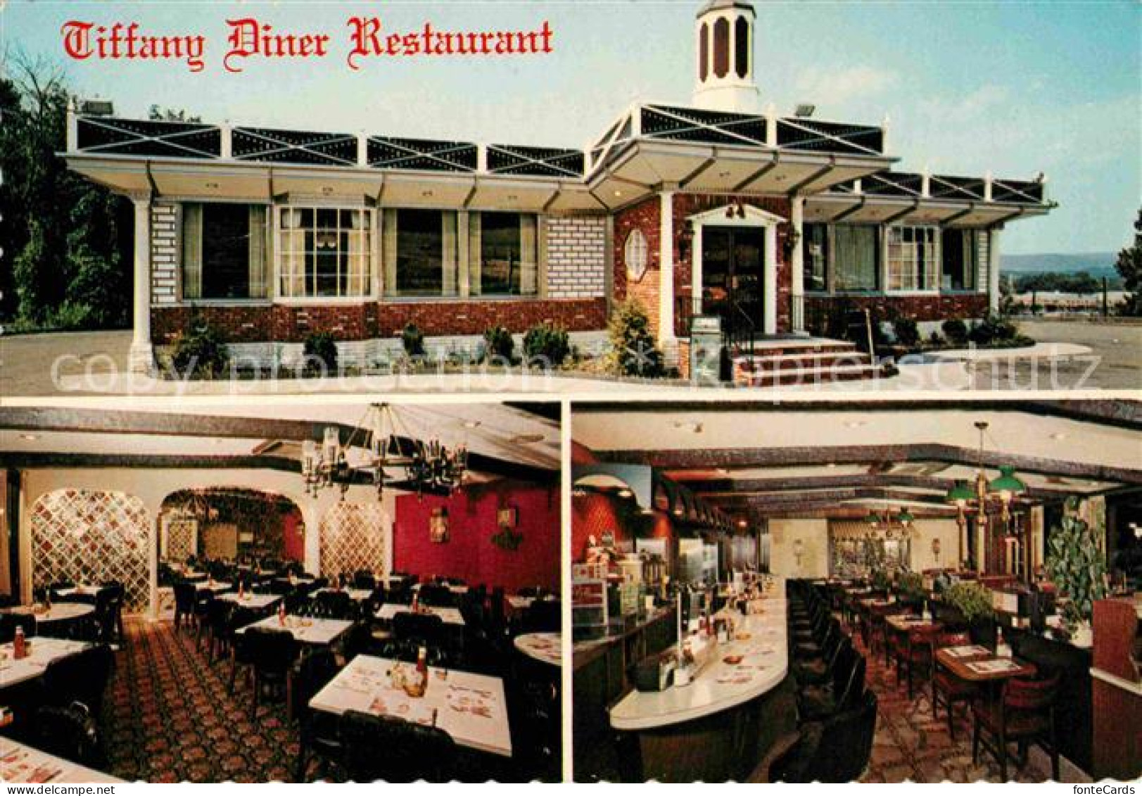72674702 Ramsey_New_Jersey Tiffany Diner Restaurant Gastraum Bar - Autres & Non Classés