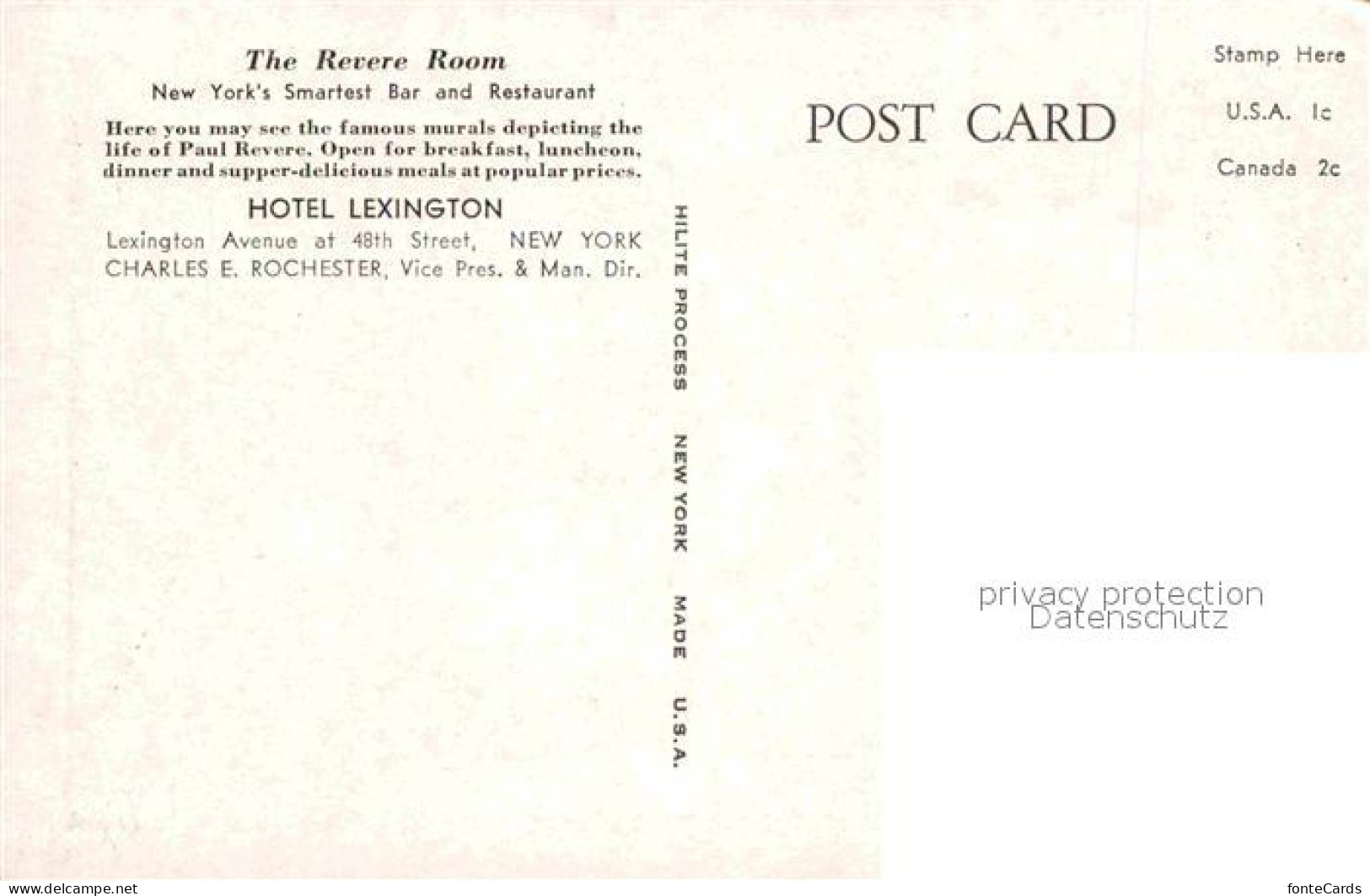 72671385 New_York_City Revere Room Hotel Lexington - Autres & Non Classés