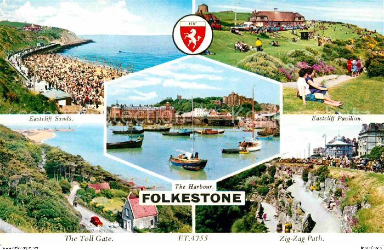 72665372 Folkestone Eastcliff Sands Pavilion The Harbour The Toll Gat Zig Zag Pa - Other & Unclassified