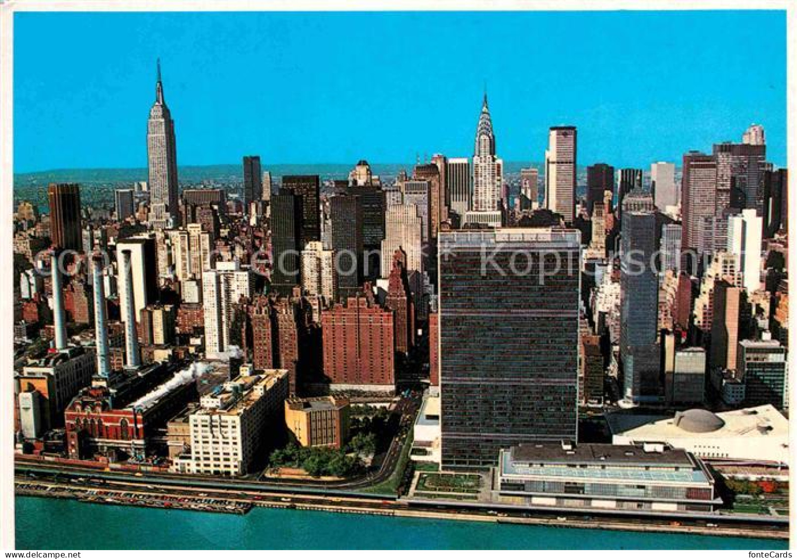 72663559 New_York_City United Nations Building Skyscrapers Aerial View - Otros & Sin Clasificación