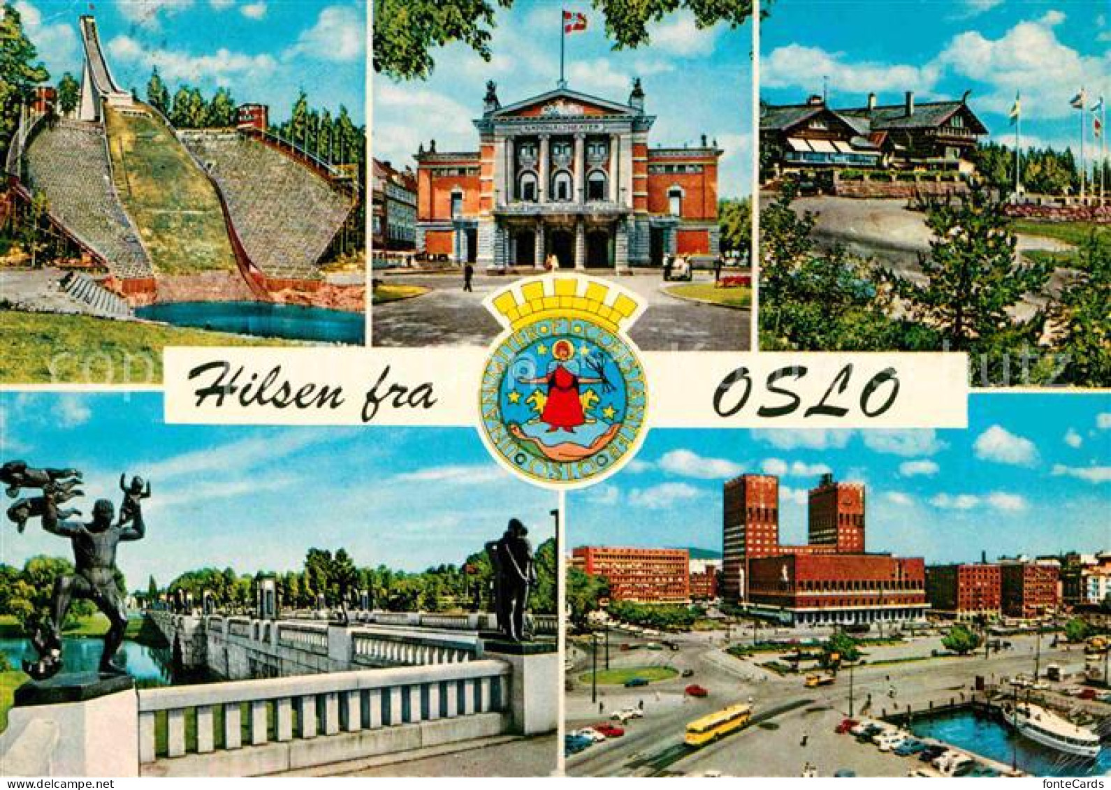 72661452 Oslo Norwegen Holmenkollen Nationaltheater Rathaus Oslo - Norvegia