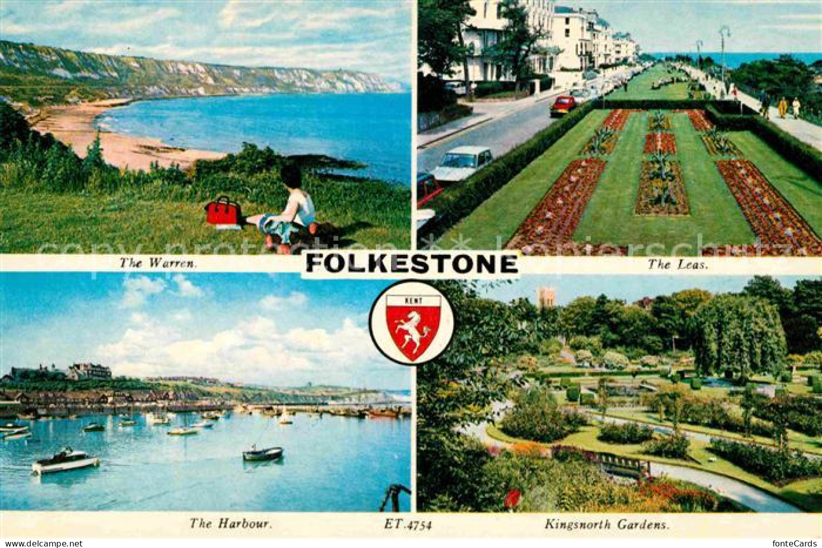 72659432 Folkestone The Warren The Leas The Harbour Kingsworth Gardens Shepway - Autres & Non Classés