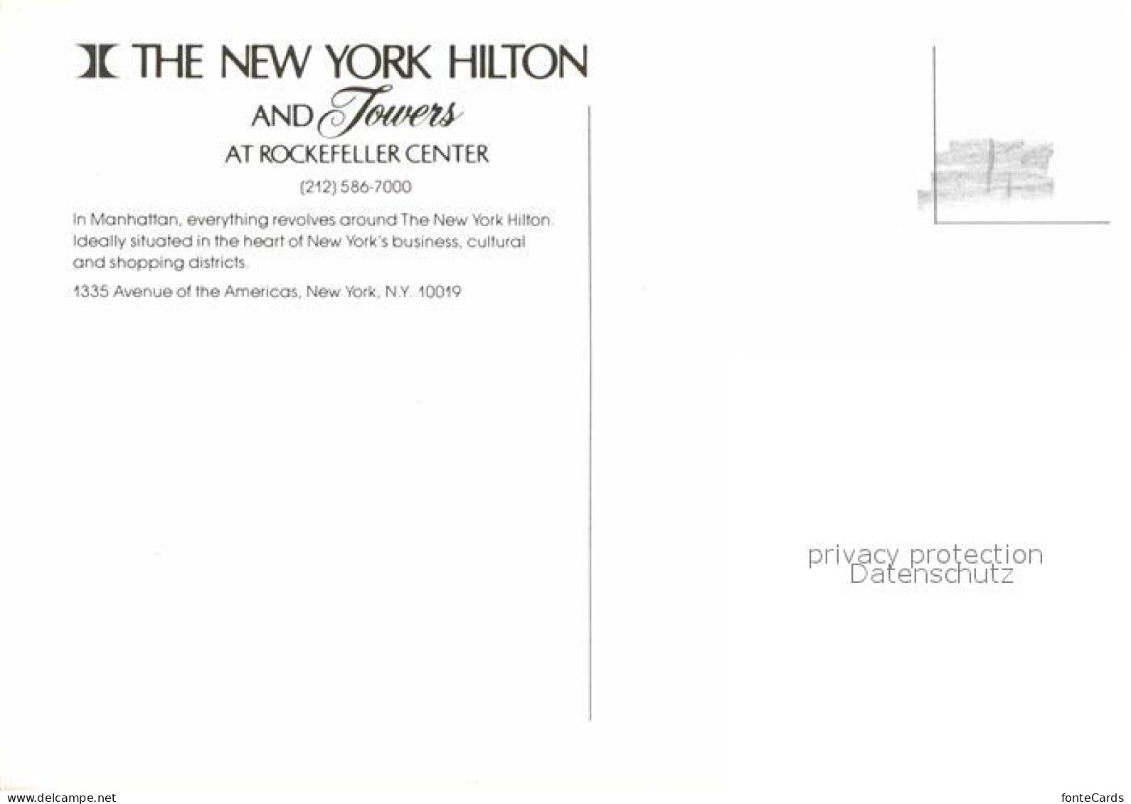 72650512 New_York_City Hilton Und Towers - Autres & Non Classés