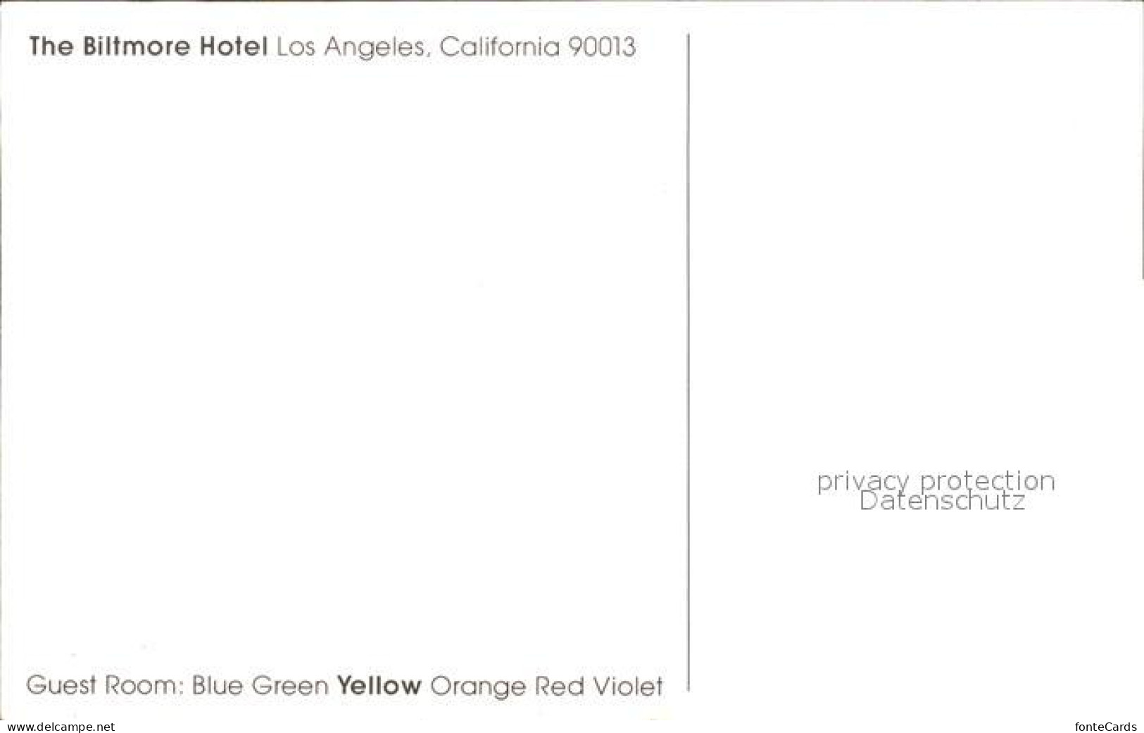 71859885 Los_Angeles_California The Biltmore Hotel Yellow Room  - Sonstige & Ohne Zuordnung