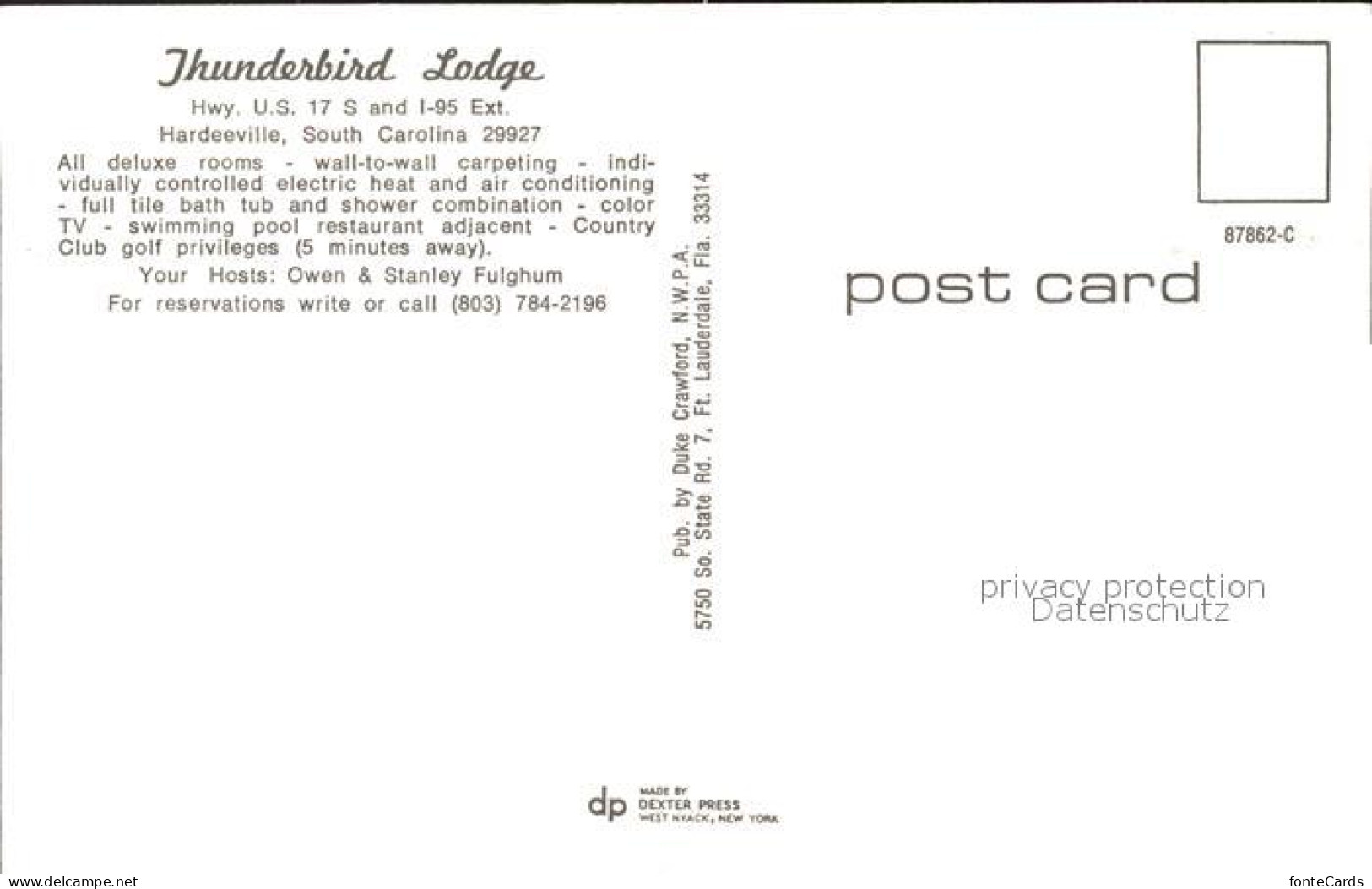 71859370 Hardeeville Thunderbird Lodge - Autres & Non Classés