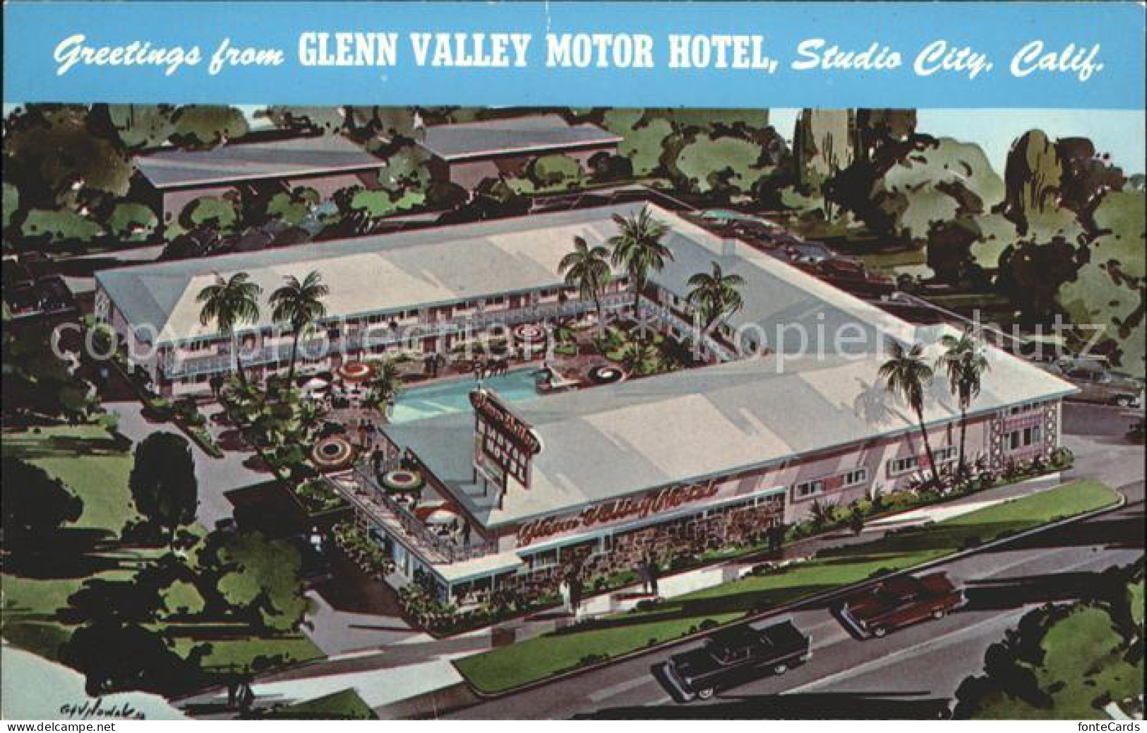 71859356 Studio_City Glenn Valley Motor Hotel Zeichnung - Sonstige & Ohne Zuordnung