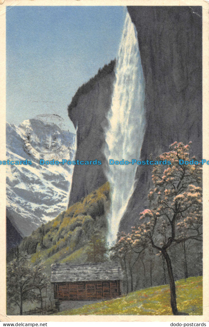R101564 No. A 2625. Lauterbrunnen. Staubbachfall Mit Groshorn. E. Gyger. 1950 - Monde