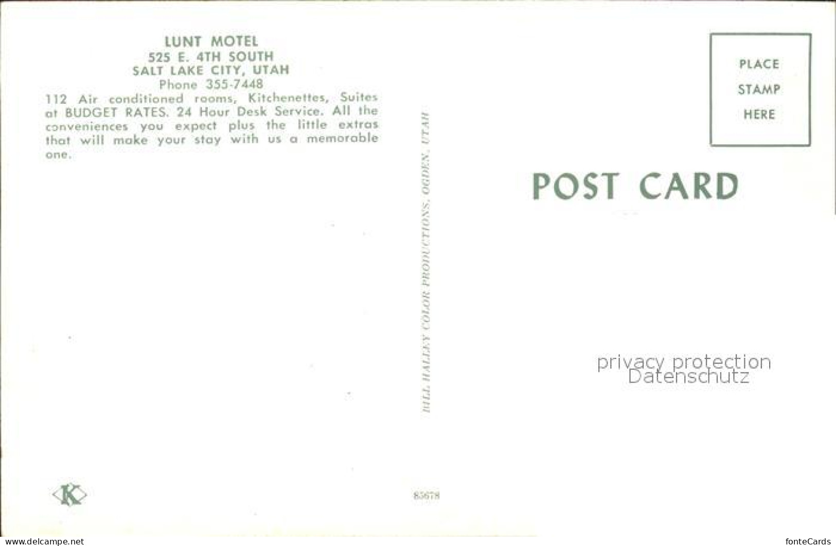 71859199 Salt_Lake_City Lunt Motel  - Autres & Non Classés