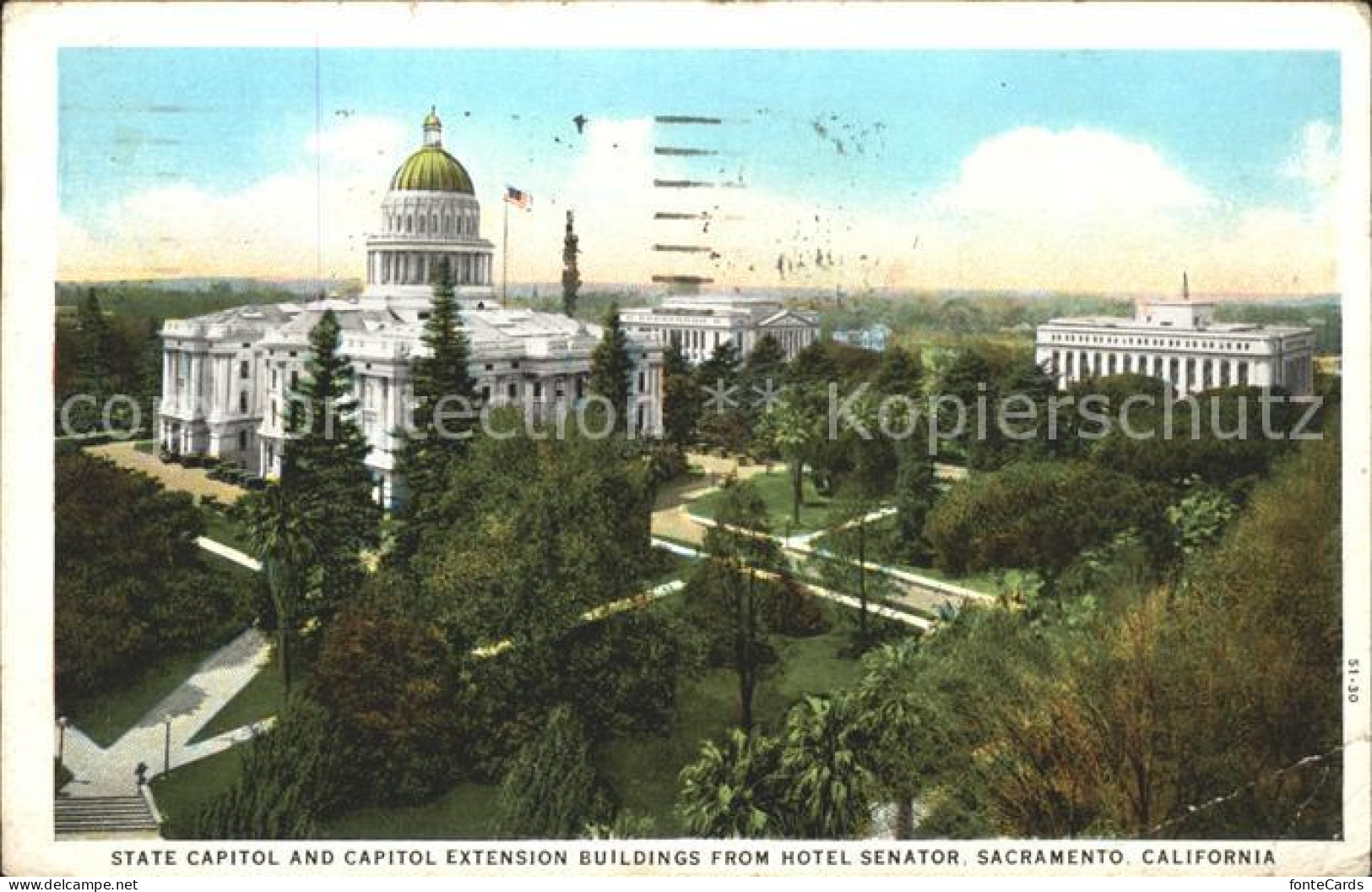 71859059 Sacramento_California State Capitol And Capito Extension Buildings From - Sonstige & Ohne Zuordnung