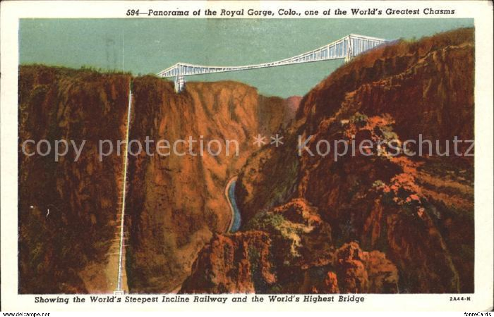 71859011 Idaho Springs Royal Gorge Railway And Thee Worlds Highest Bridge Idaho  - Sonstige & Ohne Zuordnung