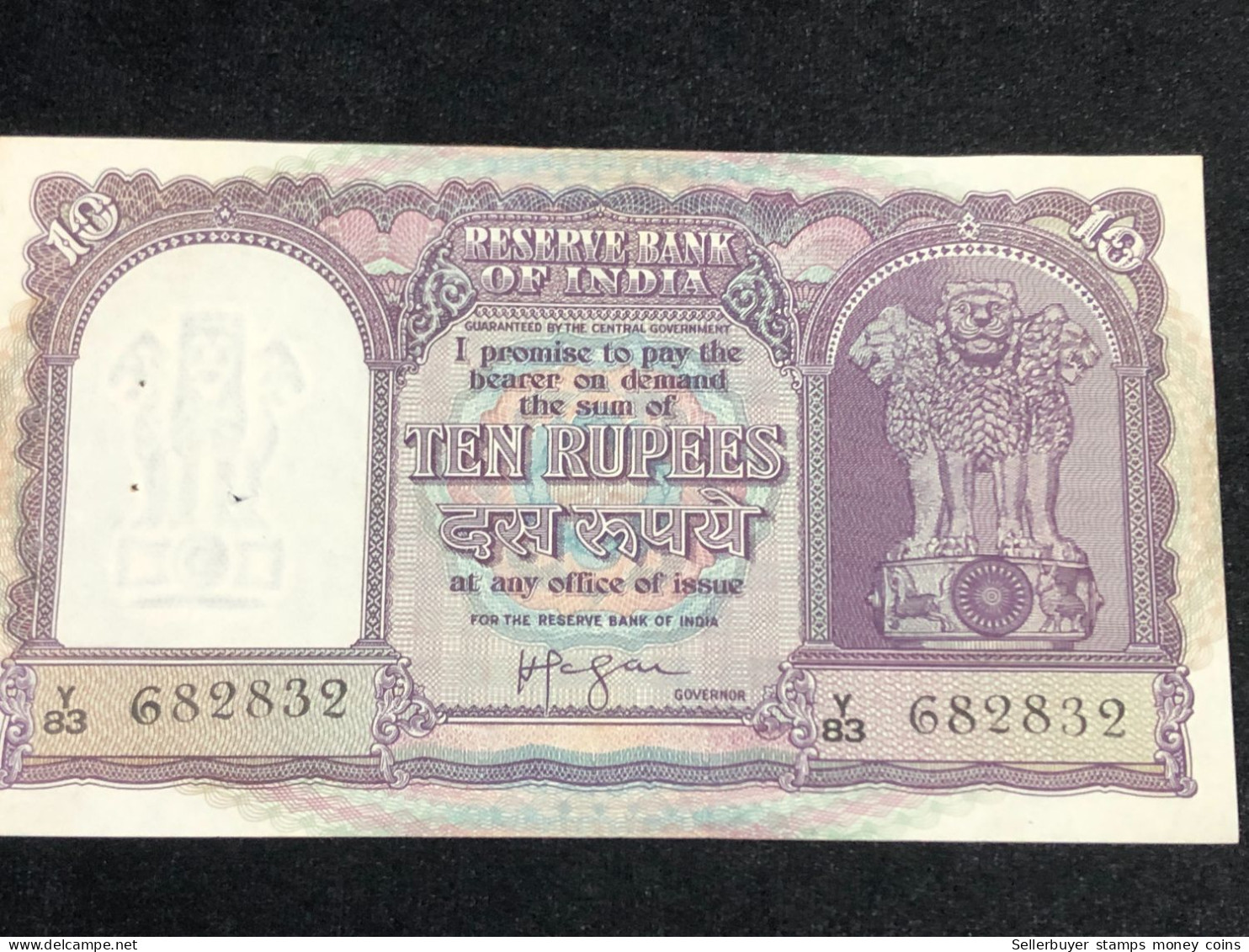 India, 10 Rupees, H.V.R.Iyengar Sign. 1957-62, Old Issue, P39, XF 1 Pcs Very Rare -2832 - Inde