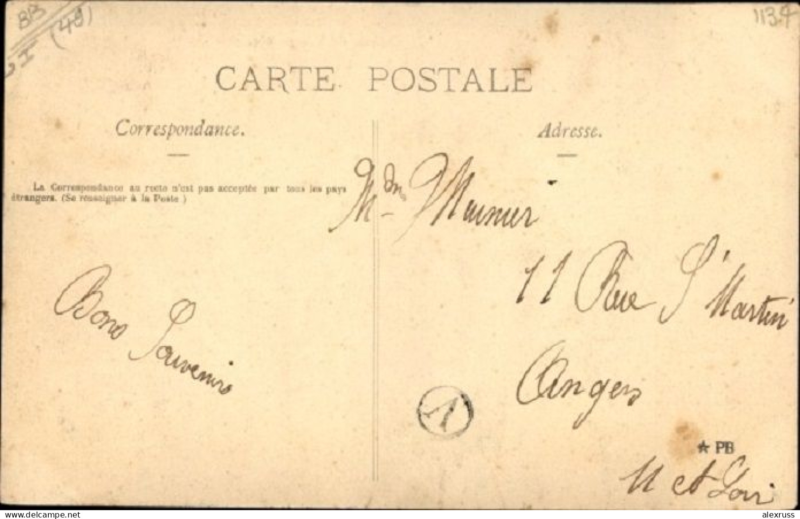 France 1906 Postcard Candé Maine Et Loire, Chateau De Villegontier, Posted - Segre