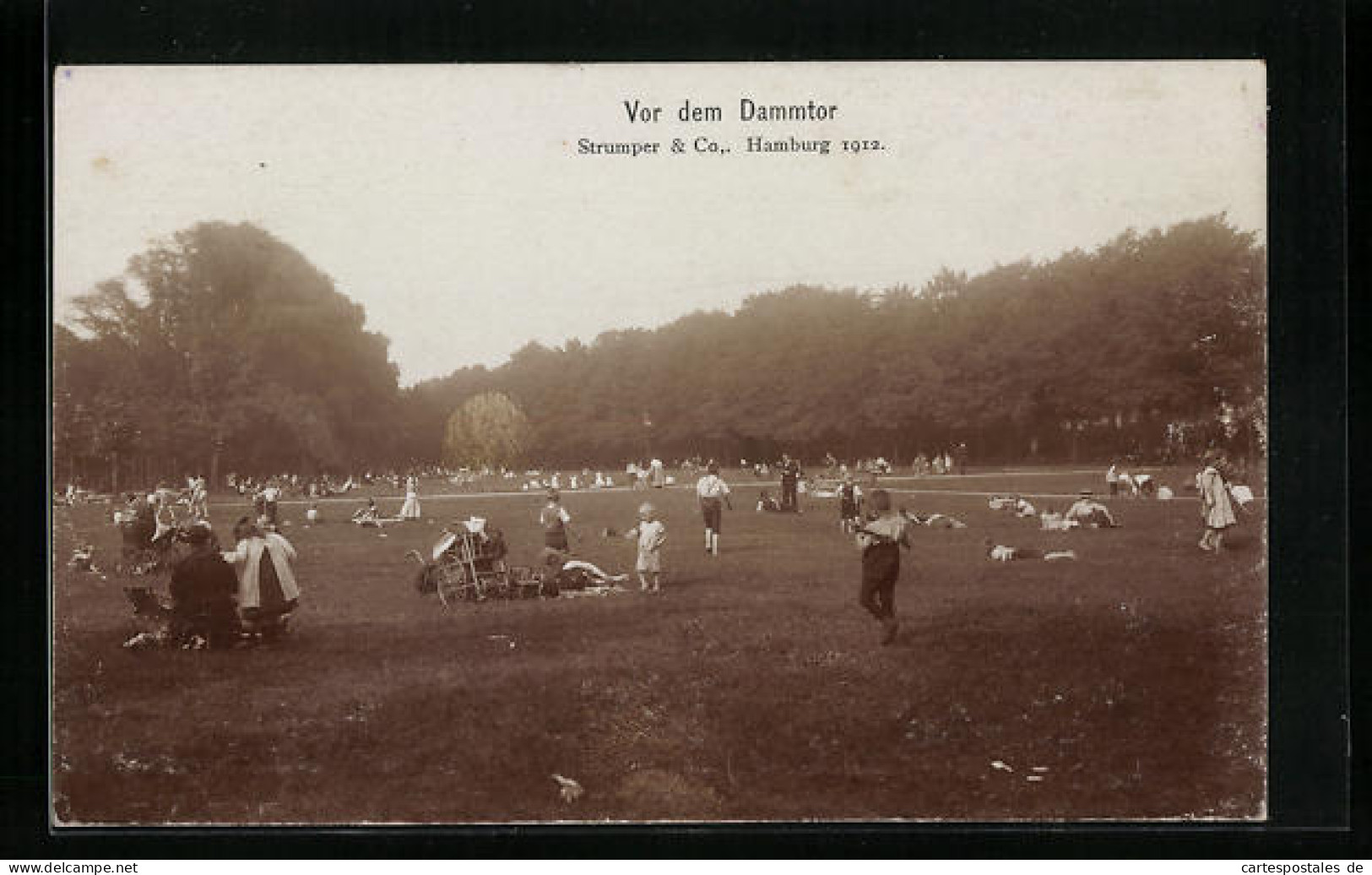 AK Hamburg, Vor Dem Dammtor, Fotoverlag Strumper & Co. 1912  - Fotografie