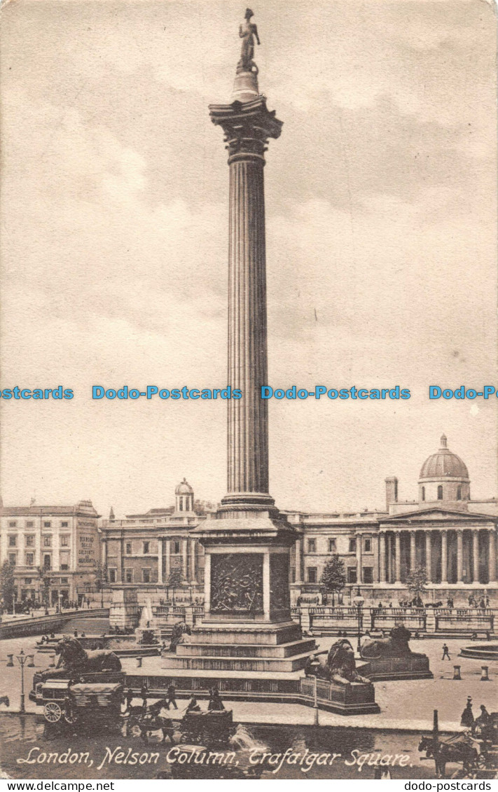 R101754 London. Nelson Column. Trafalgar Square. Friths Series. No. 411 A. 1910 - Autres & Non Classés