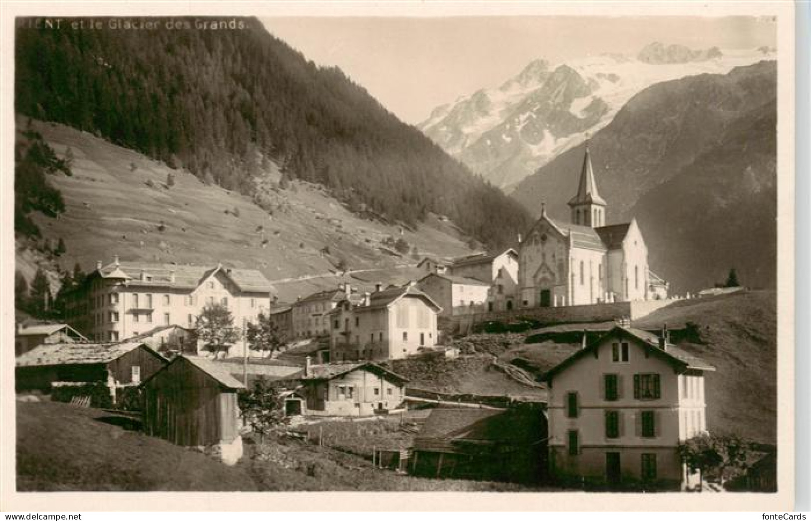 13958524 Trient_Martigny_VS Ortsansicht Mit Kirche Alpen - Other & Unclassified