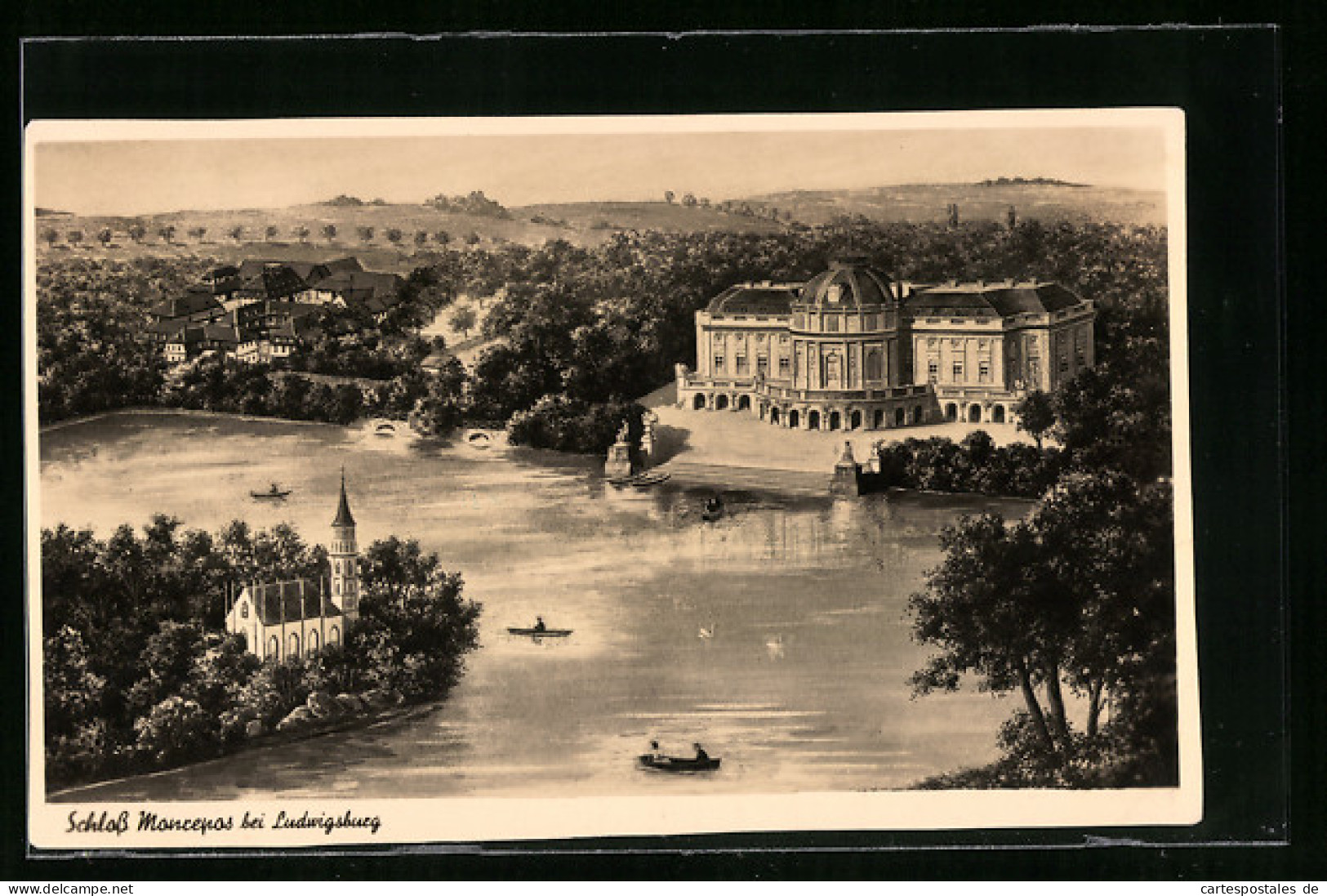 AK Ludwigsburg, Blick Auf Das Schloss Monrepos  - Ludwigsburg