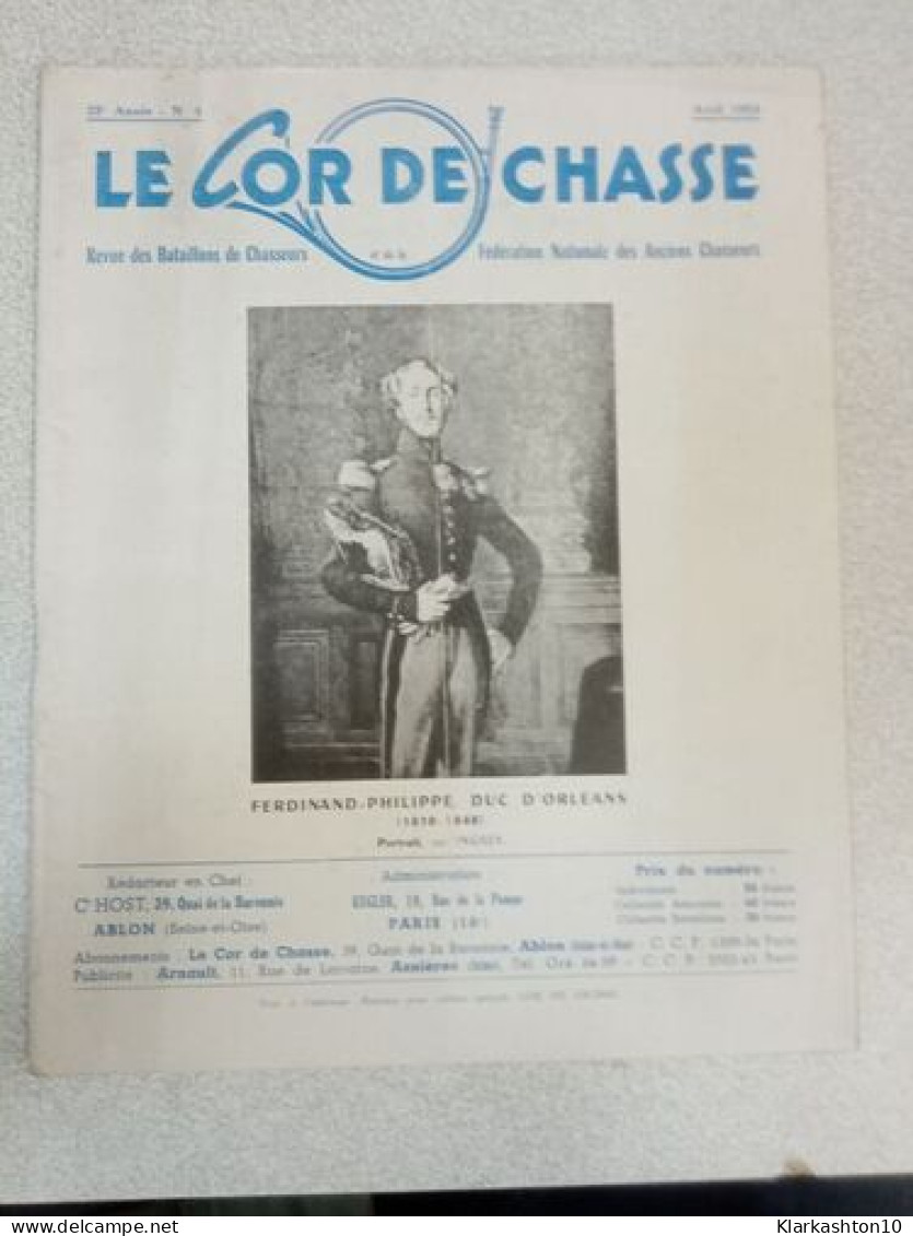 Le Cor De Chasse N.4 - Avril 1954 - Unclassified