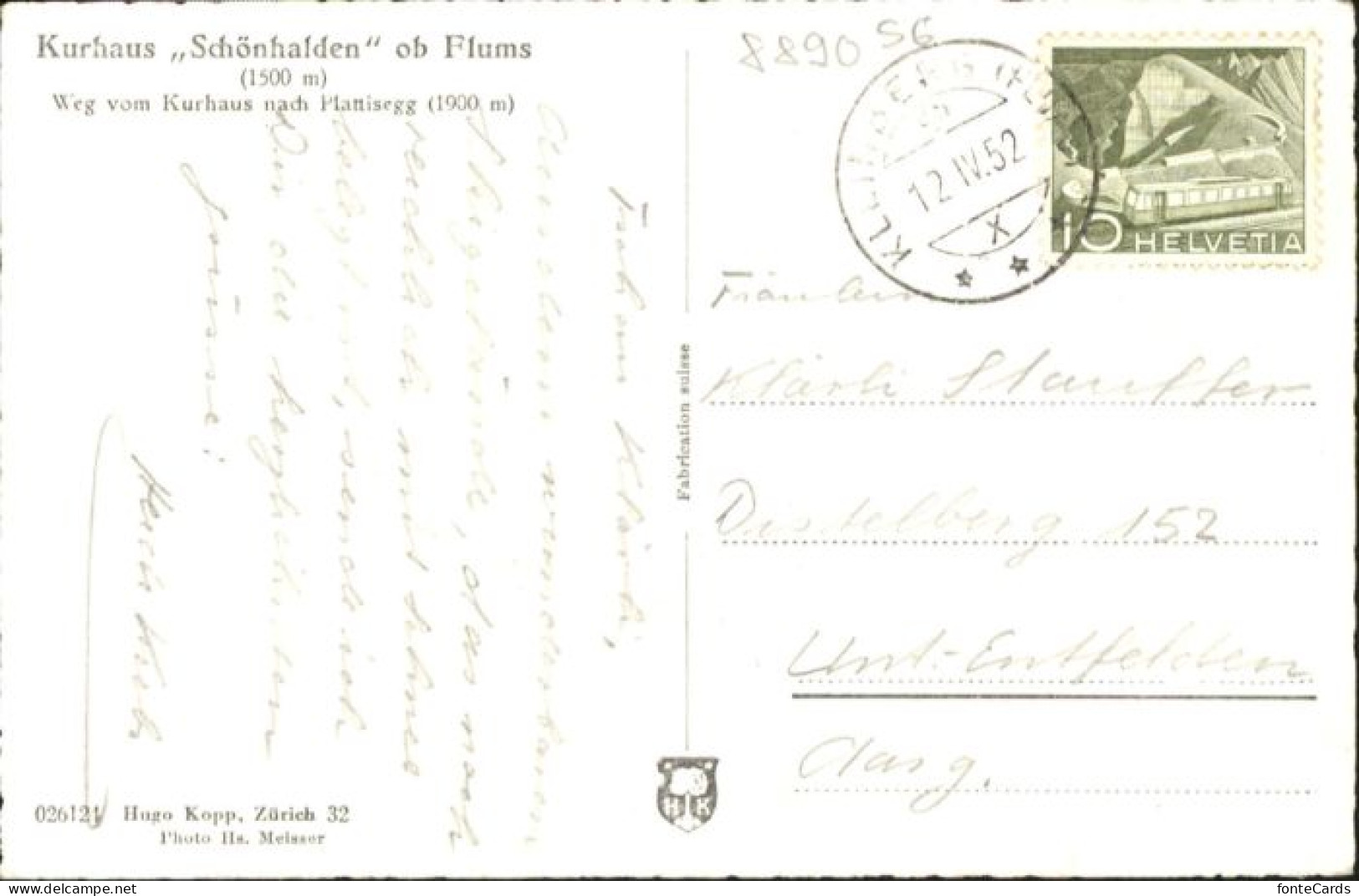 10793800 Flums Flums Kurhaus Schoenhalden X Flums - Other & Unclassified