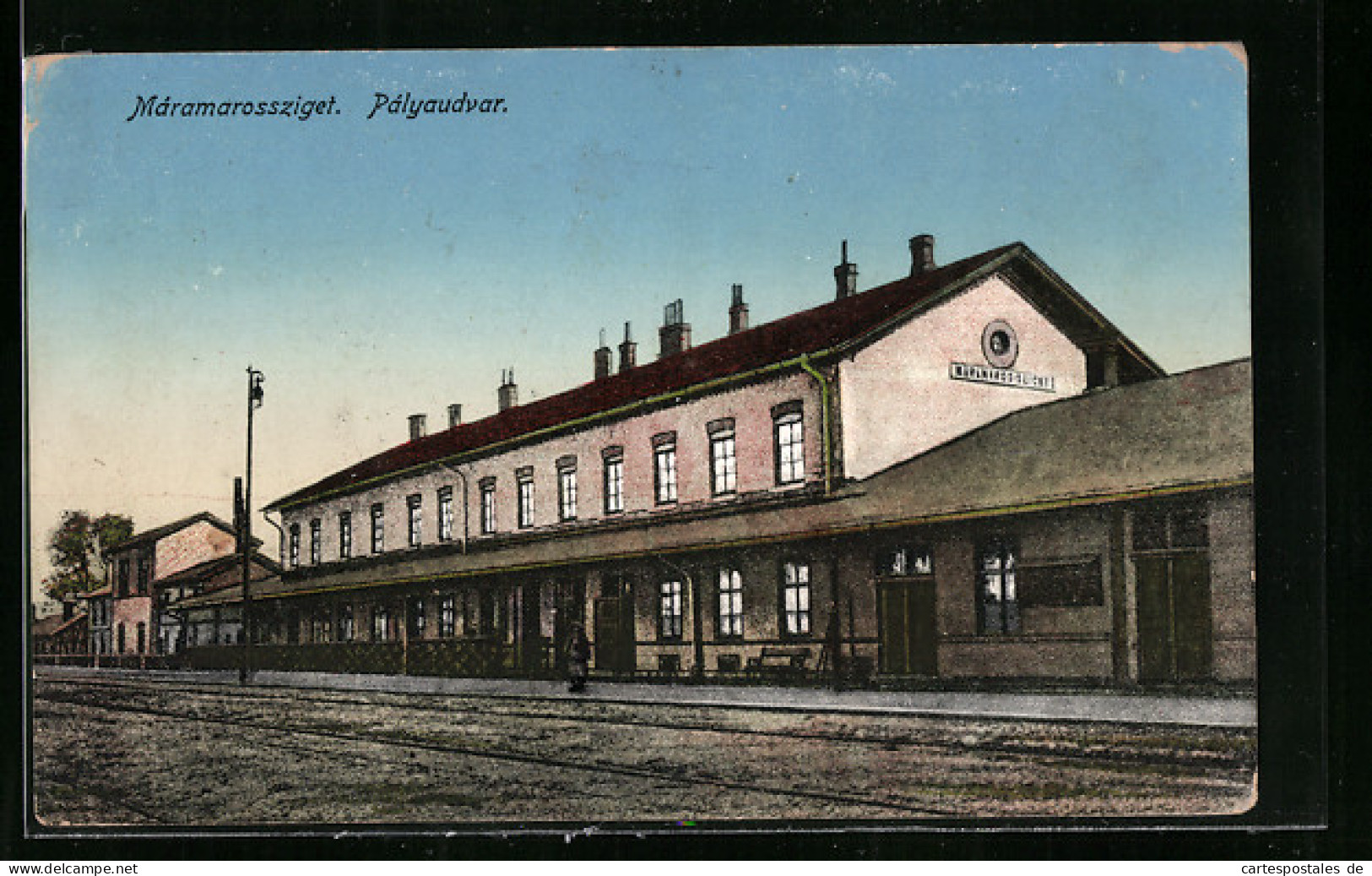 AK Máramarossziget, Pályaudvar, Bahnhof  - Roumanie