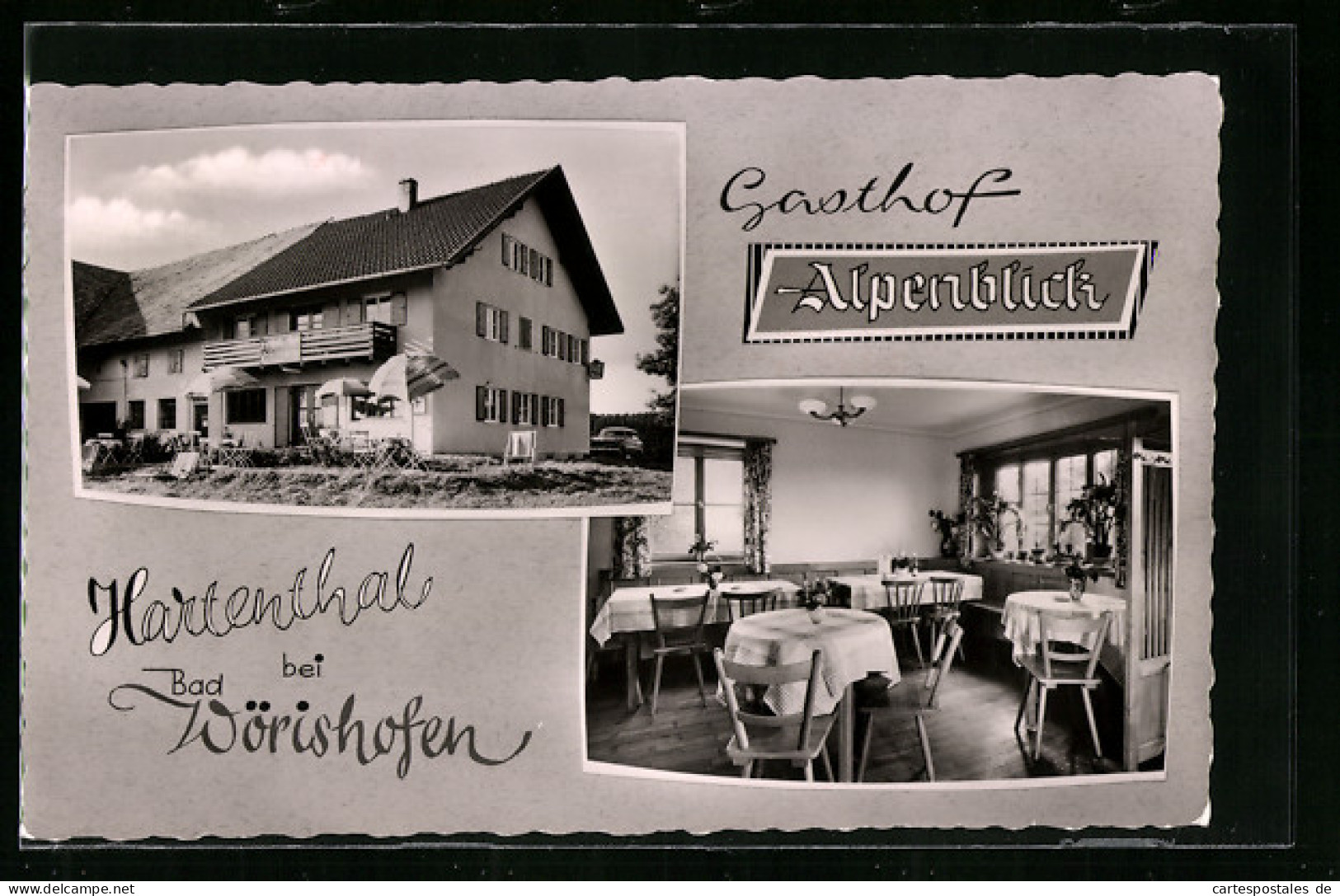 AK Hartenthal Bei Bad Wörishofen, Gasthof Alpenblick  - Bad Woerishofen