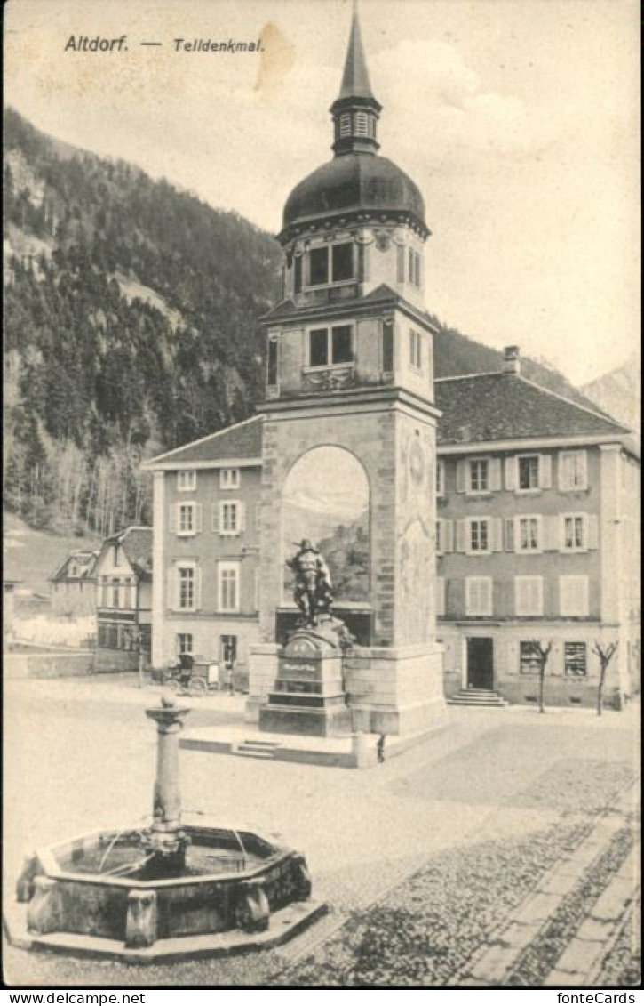 10793434 Altdorf__UR Altdorf_SH Tell Denkmal Brunnen * - Andere & Zonder Classificatie