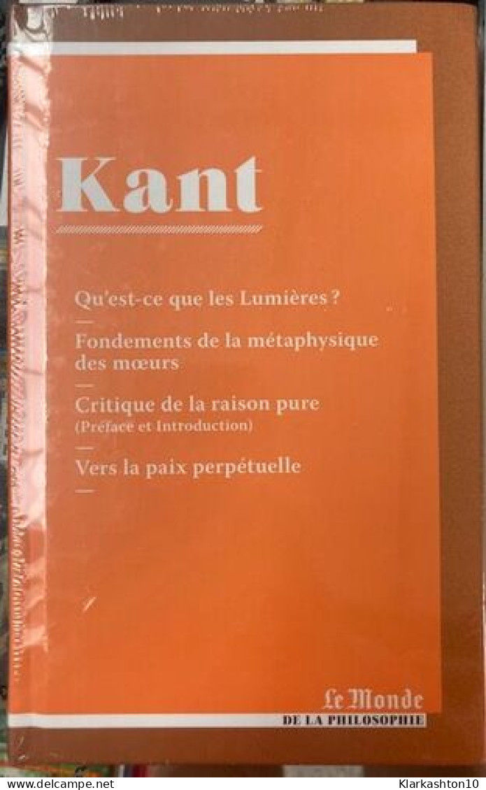 Kant Ou Les Bornes De La Raison - Autres & Non Classés