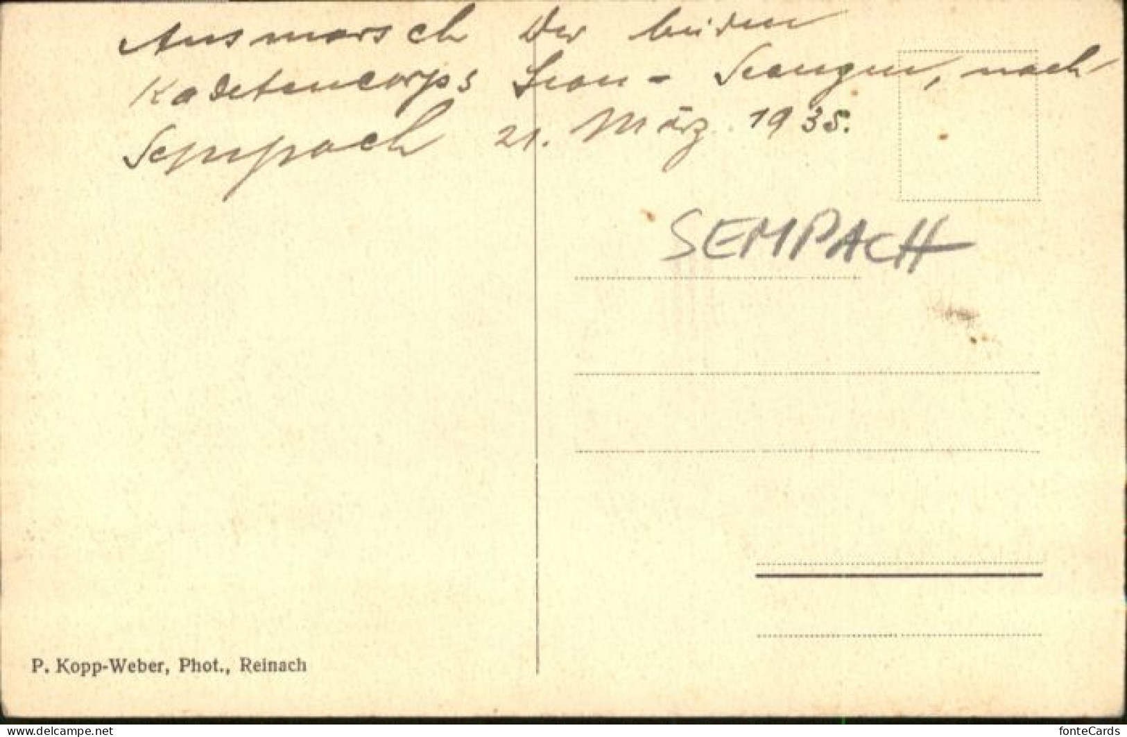10793309 Sempach Sempach [Handschriftlich] Kapelle Gormund * Sempach - Sonstige & Ohne Zuordnung