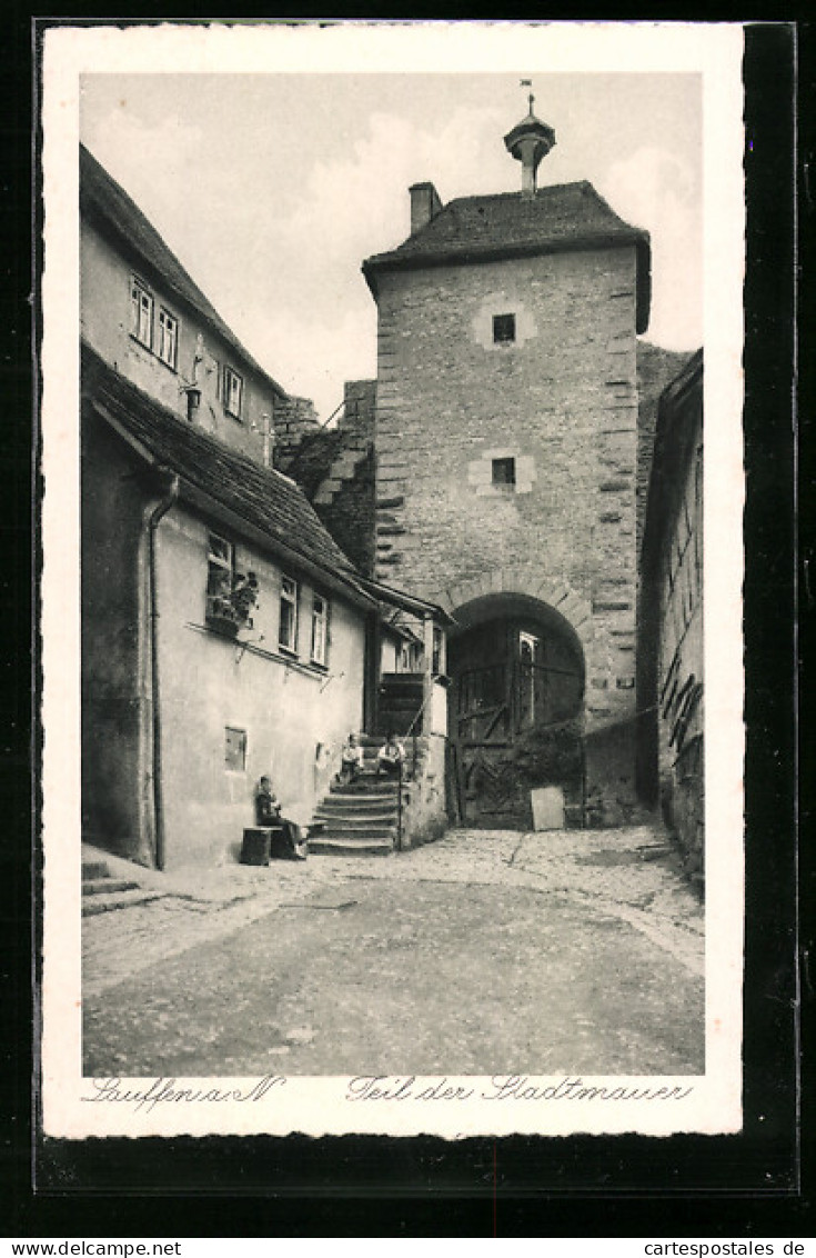 AK Lauffen A. N., Teil Der Stadtmauer  - Andere & Zonder Classificatie