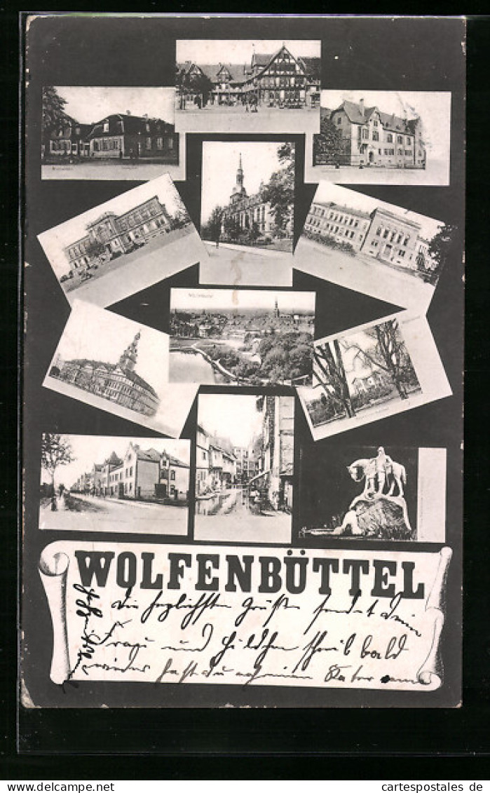 AK Wolfenbüttel, Ortsansicht Aus Der Vogelschau  - Wolfenbüttel