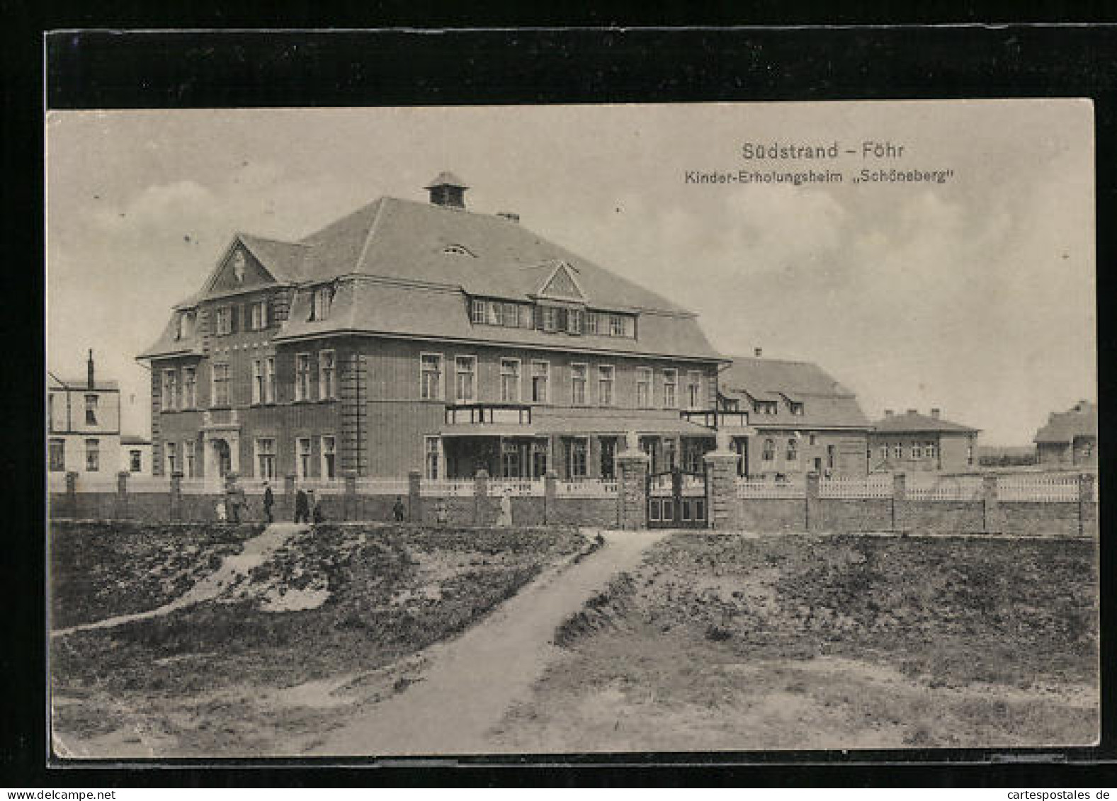 AK Südstrand /Föhr, Kinder-Erholungsheim Schöneberg  - Föhr