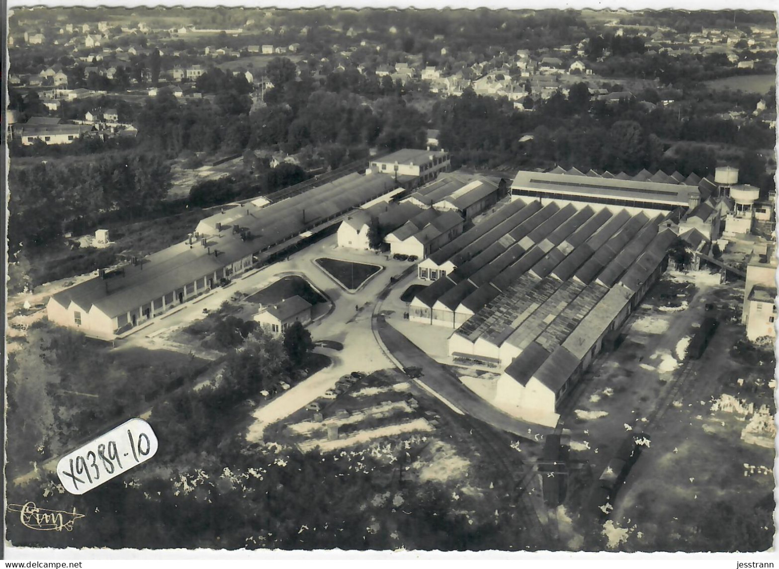 SAINT-JULIEN-LES-VILLAS- VUE AERIENNE DES USINES LAMBRETTA- CIM- TACHES AU DOS- R/V - Autres & Non Classés