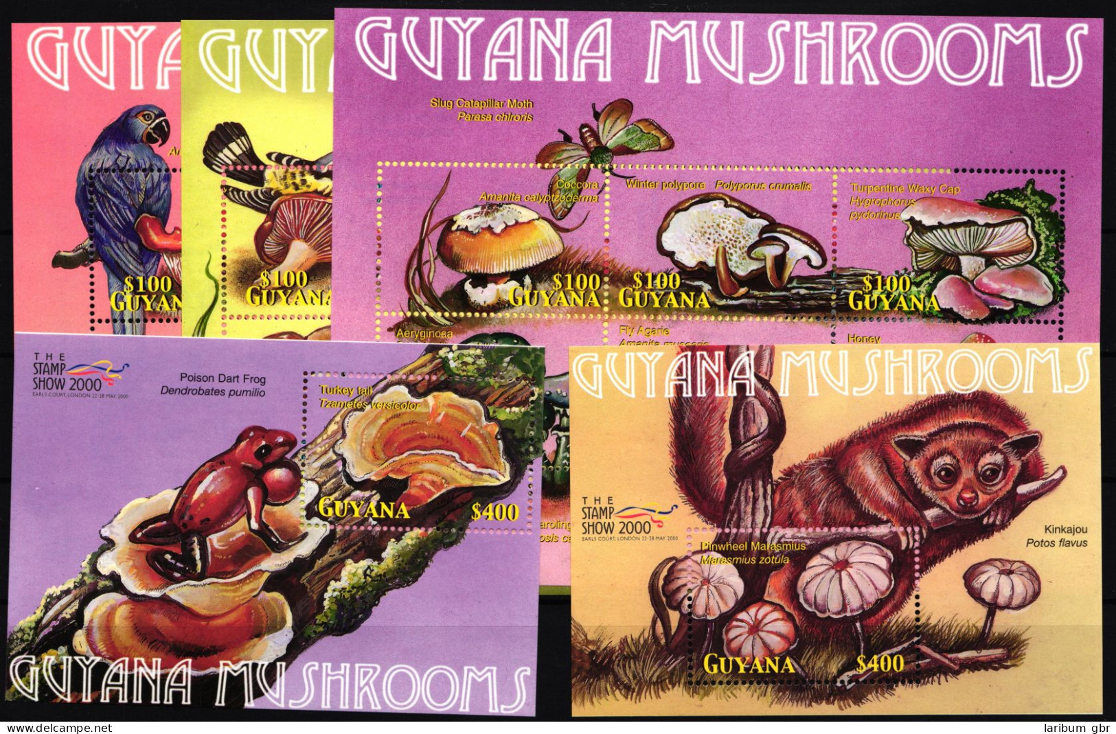 Guyana 6915-6932 Und Block 668 Und 670 Postfrisch Kleinbogensatz / Pilze #HQ421 - Guyane (1966-...)