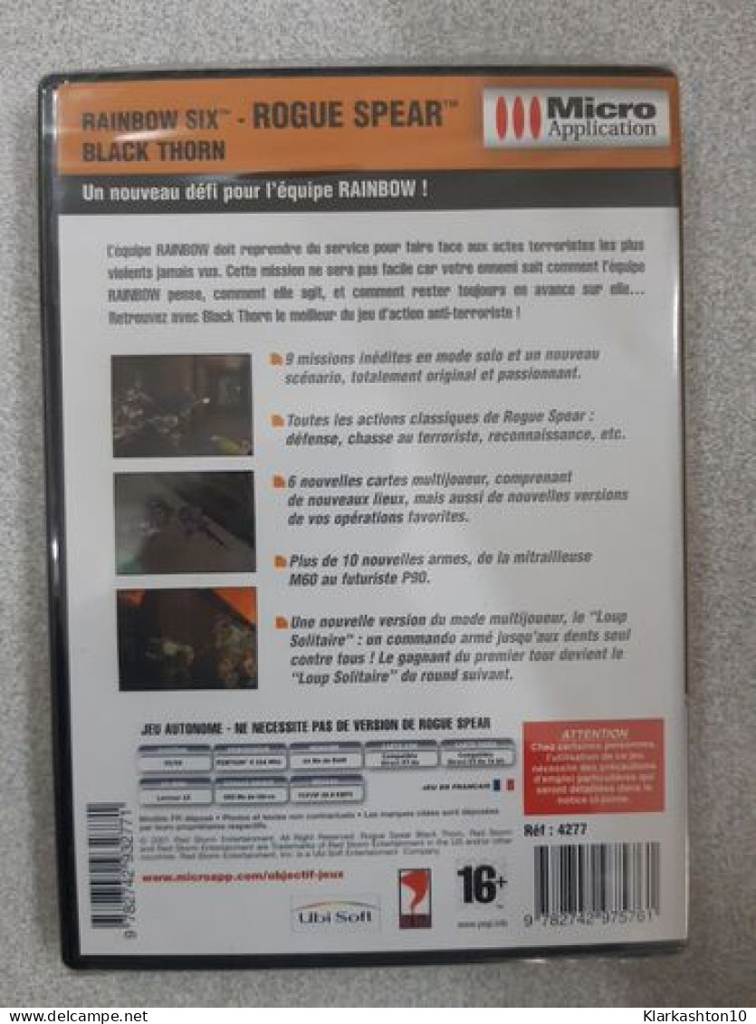 PC CD ROM - Rogue Spear - Autres & Non Classés