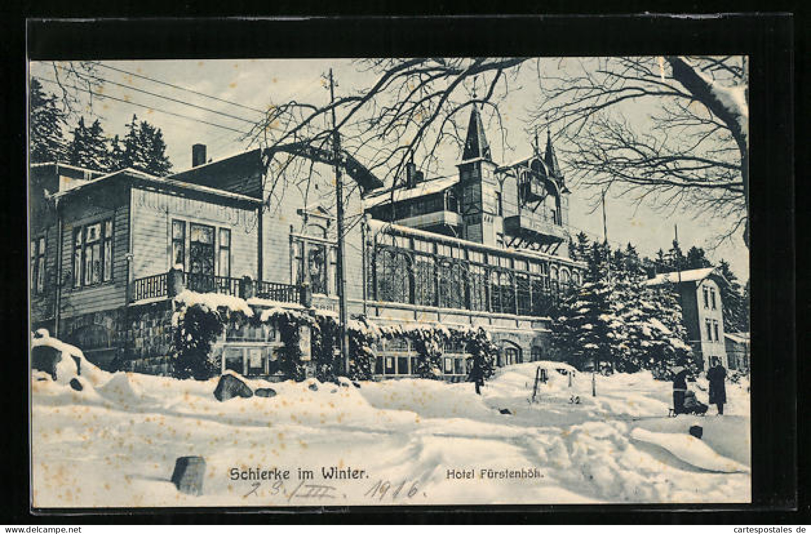 AK Schierke, Winterlandschaft Mit Hotel Fürstenhöh  - Schierke