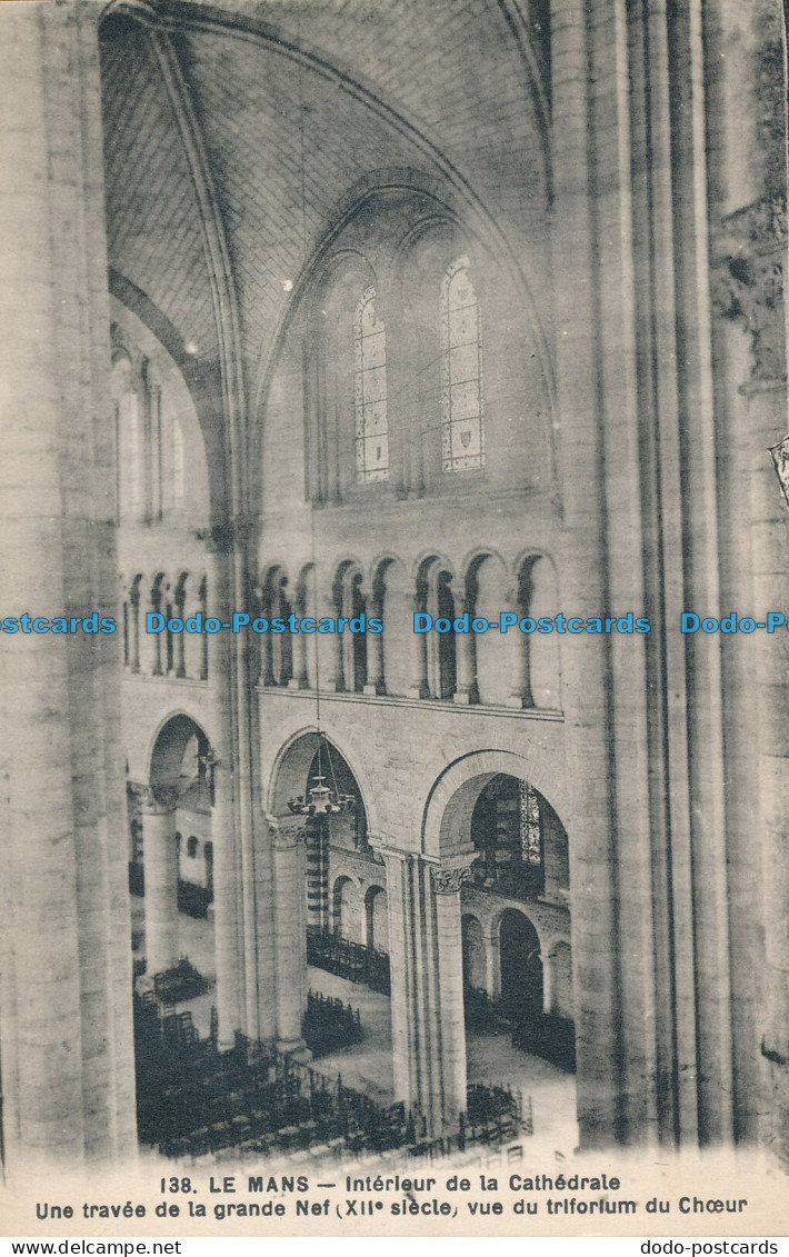 R102735 Le Mans. Interieur De La Cathedrale. Une Travee De La Grande Nef Vue Du - Monde