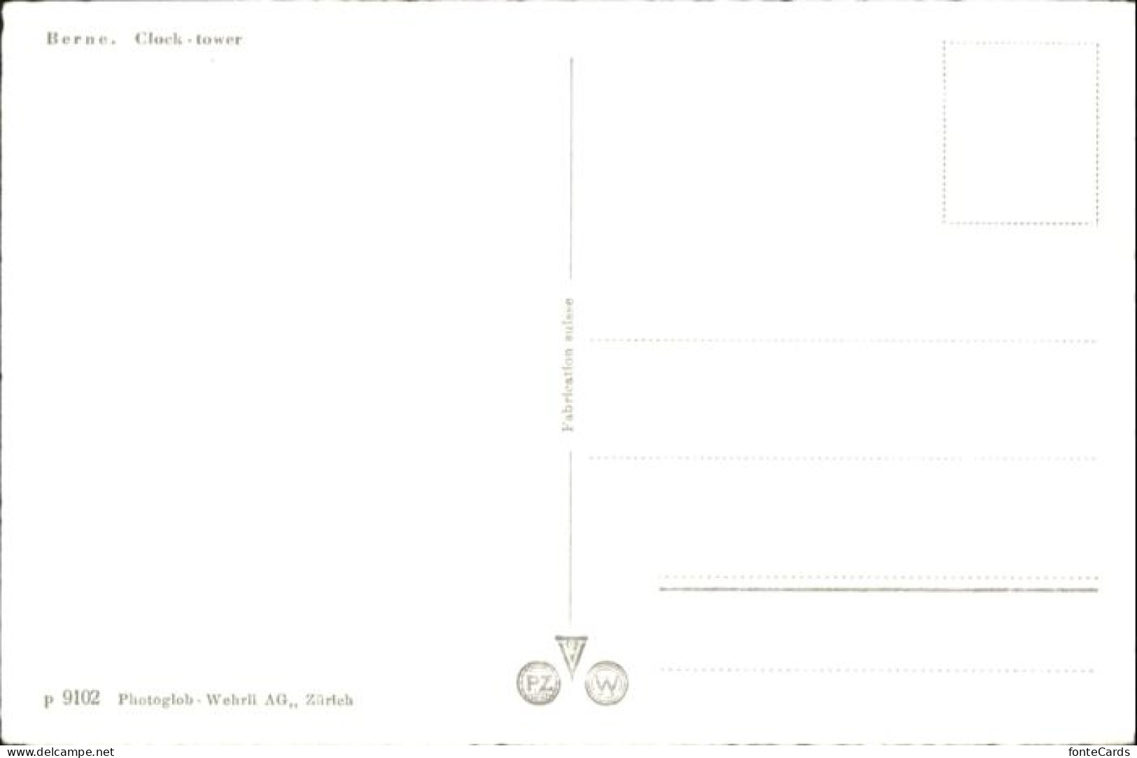 10792044 Bern BE Bern Zeitglockenturm * Bern - Andere & Zonder Classificatie