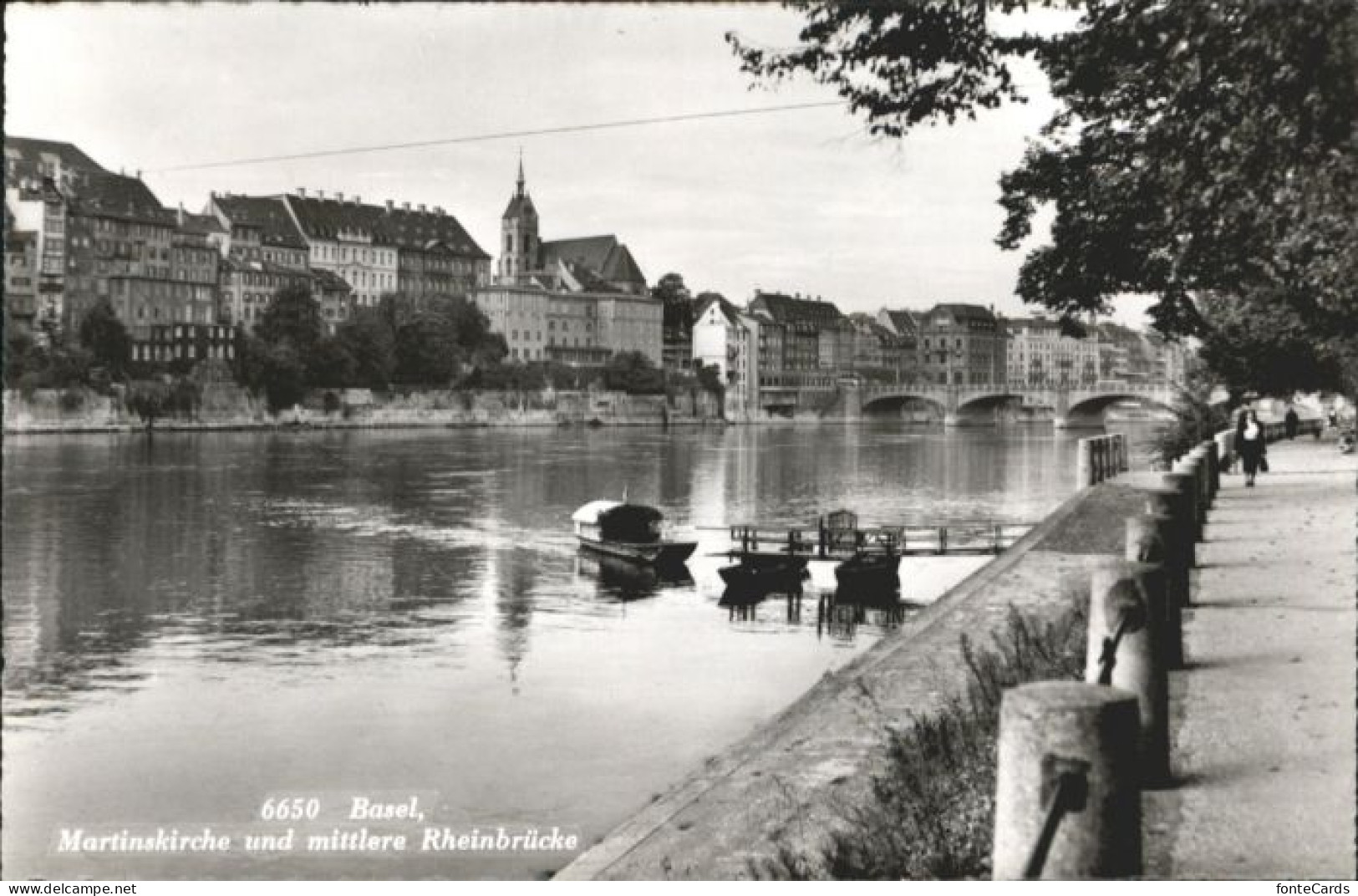 10791955 Basel BS Basel Martins Kirche Rheinbruecke * Basel - Sonstige & Ohne Zuordnung