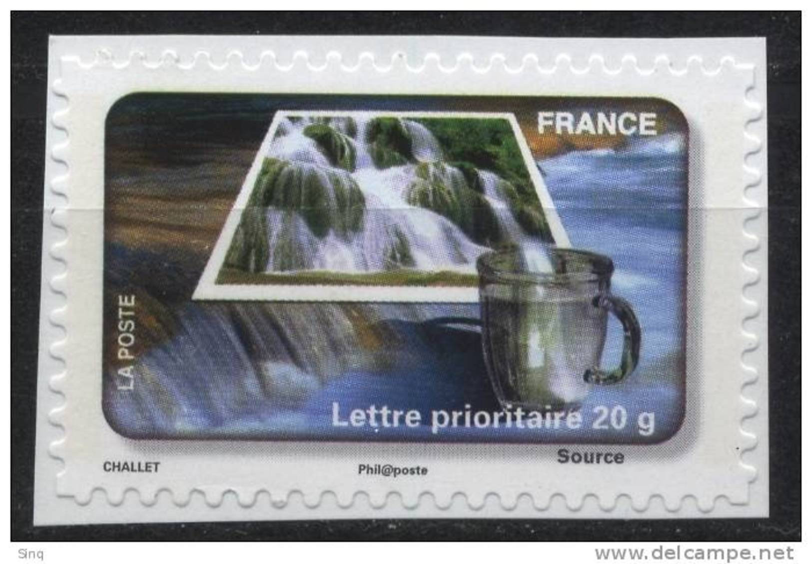 N° 406 A Année 2011 Adhésif , Eau De Source , Valeur Faciale Lettre Prioritaire 20 G - Unused Stamps