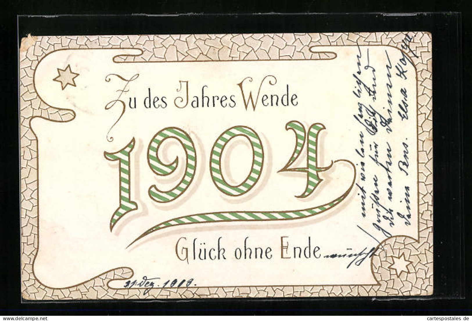 AK Zu Des Jahres Wende 1904, Glück Ohne Ende, Neujahr  - Sonstige & Ohne Zuordnung