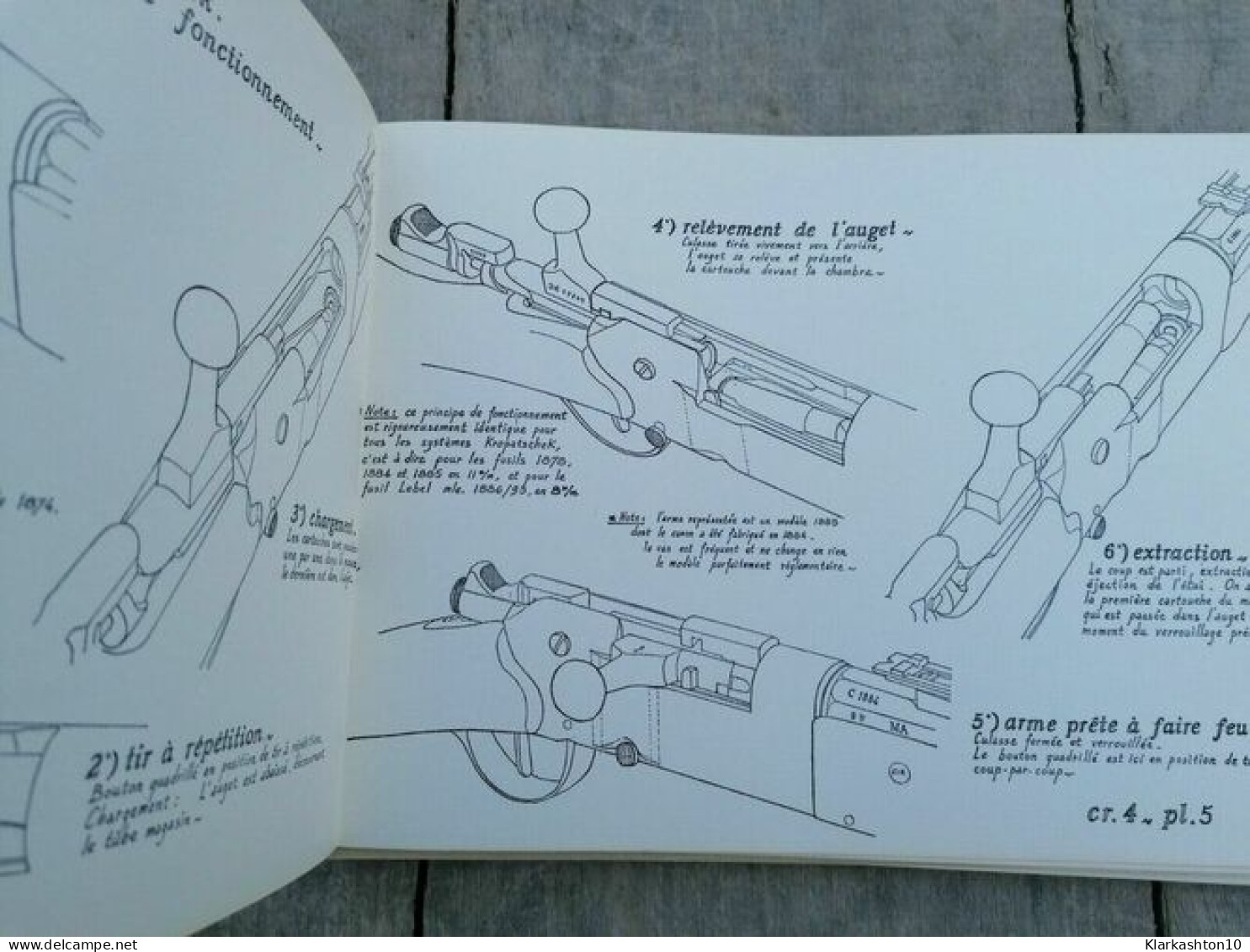 Armes à feu françaises modèles réglementaires 1858 1918 chargement culasse