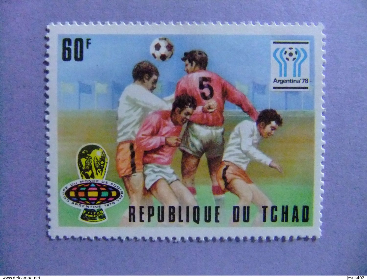 55 REPUBLIQUE TCHAD - CHAD 1977 / COPA Del MUNDO De FUTBOL En ARGENTINA / YVERT 338  MNH - 1978 – Argentine