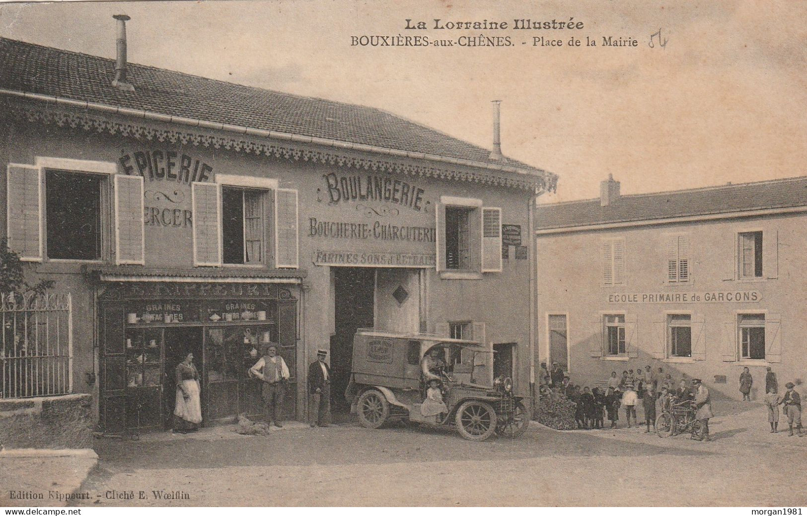 LA LORRANE ILLUSTREE. BOUXIERES Aux CHENES.  PLACE DE LA MAIRIE - Saint Nicolas De Port