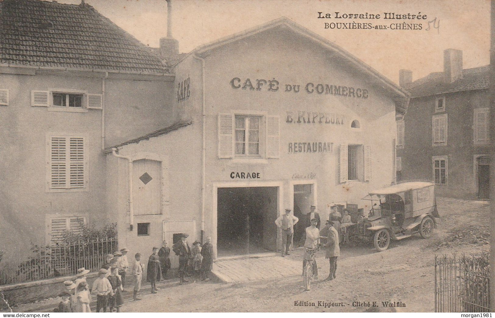 LA LORRANE ILLUSTREE. BOUXIERES Aux CHENES.   CAFE DU COMMERCE - Saint Nicolas De Port