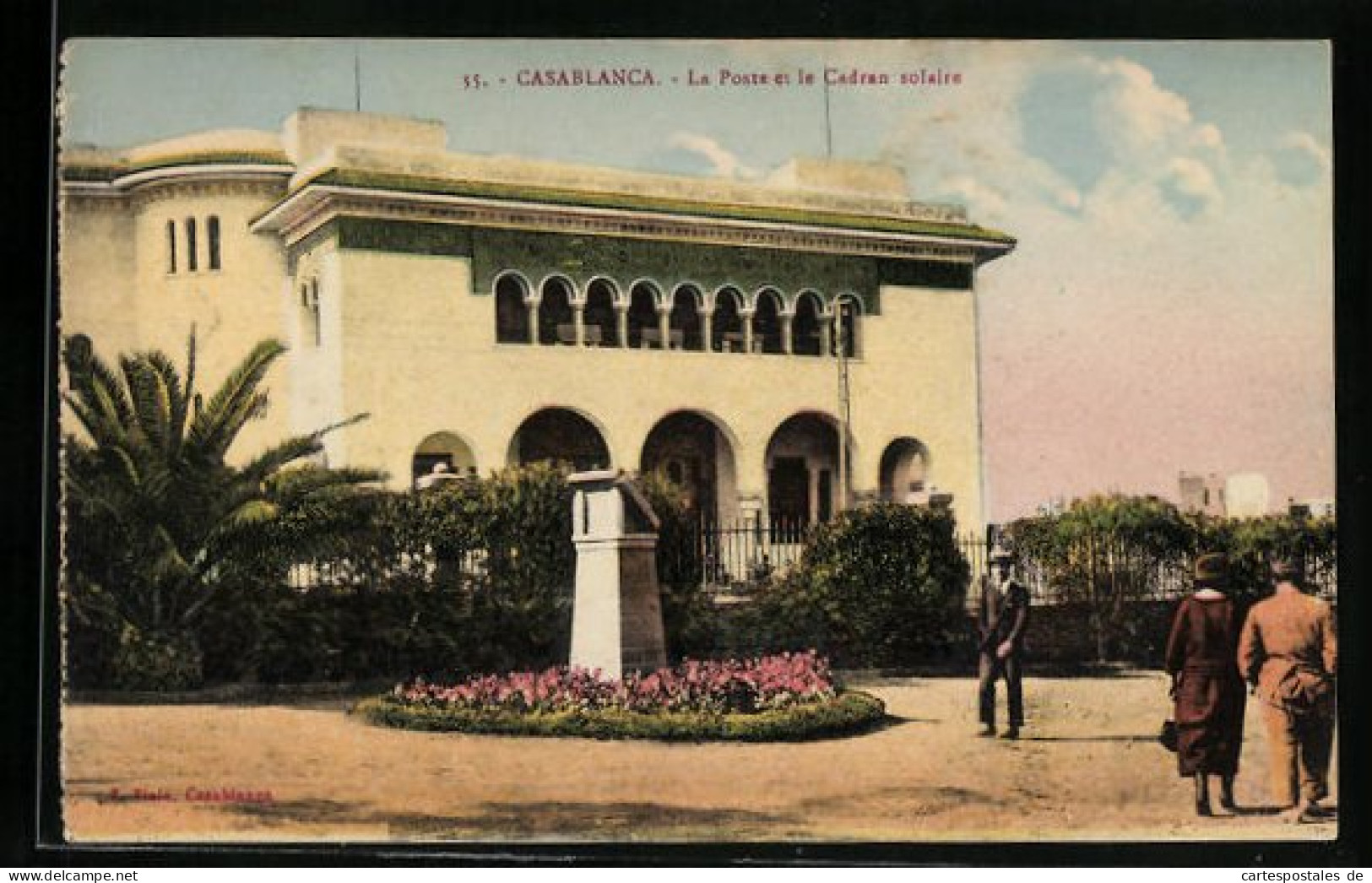 CPA Casablanca, La Poste Et Le Cadran Solaire  - Casablanca
