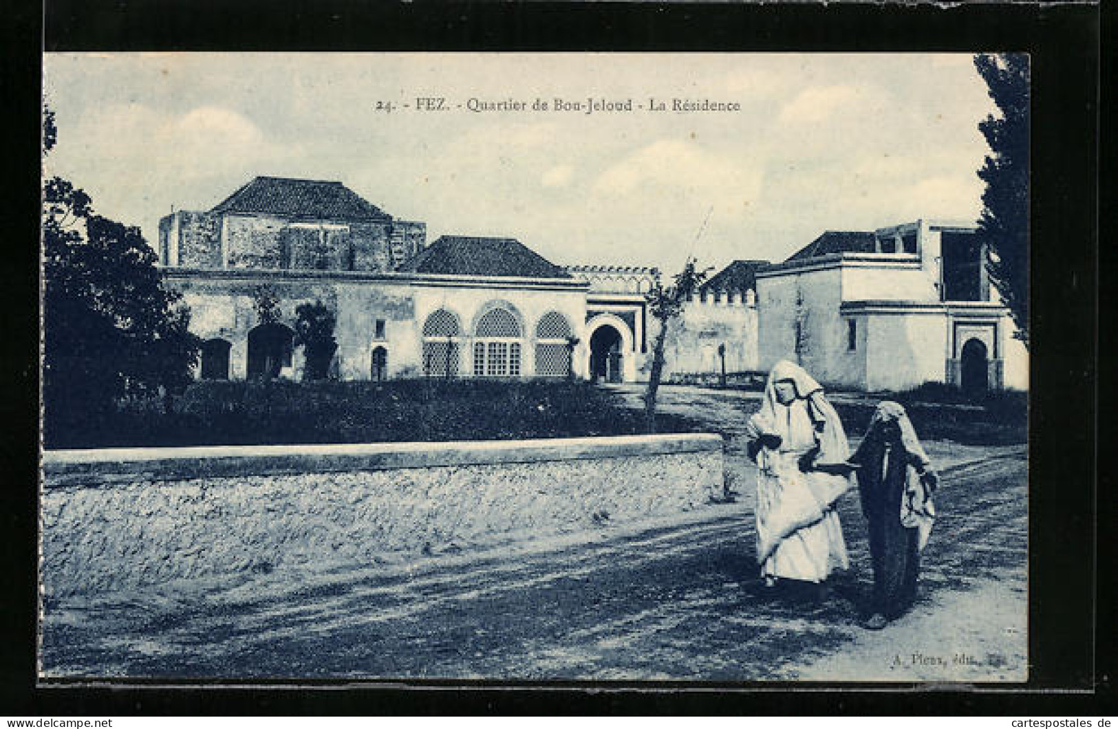 CPA Fez, Quartier De Bou-Jeloud-La Résidence  - Fez