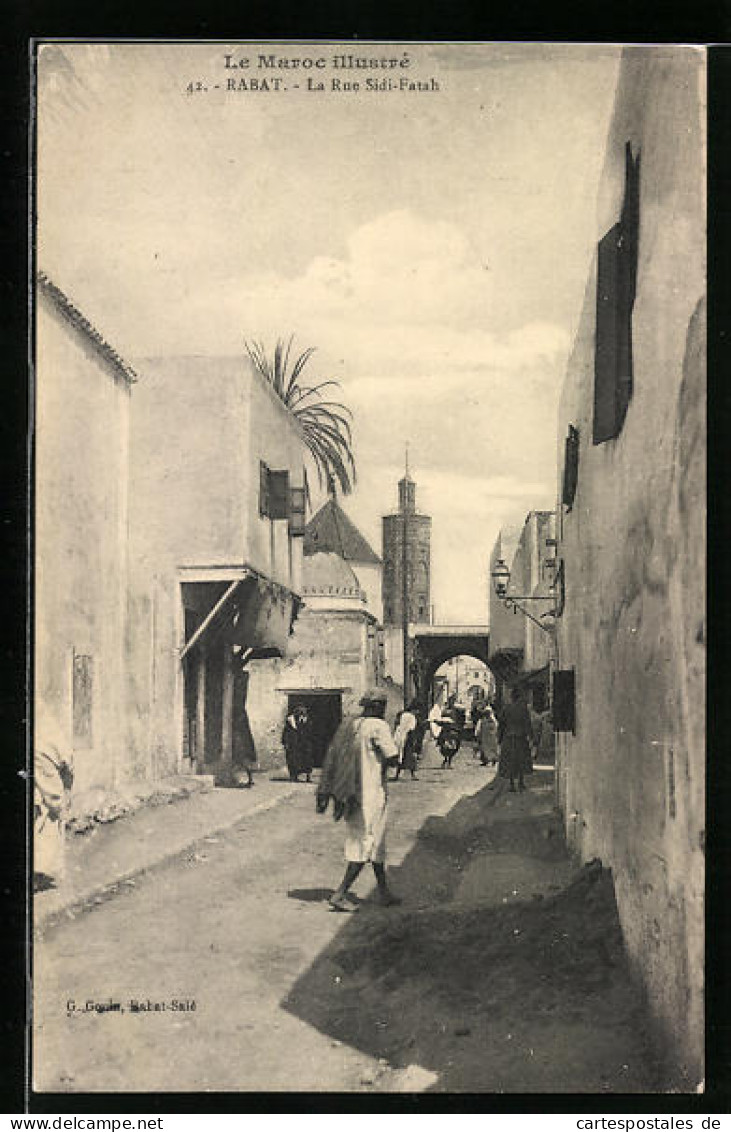 CPA Rabat, La Rue Sidi-Fatah  - Rabat