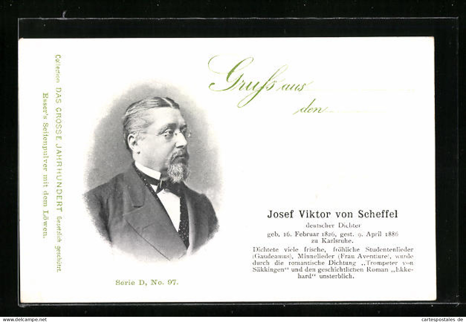 AK Portrait Dichter Josef Viktor Von Scheffel  - Schriftsteller